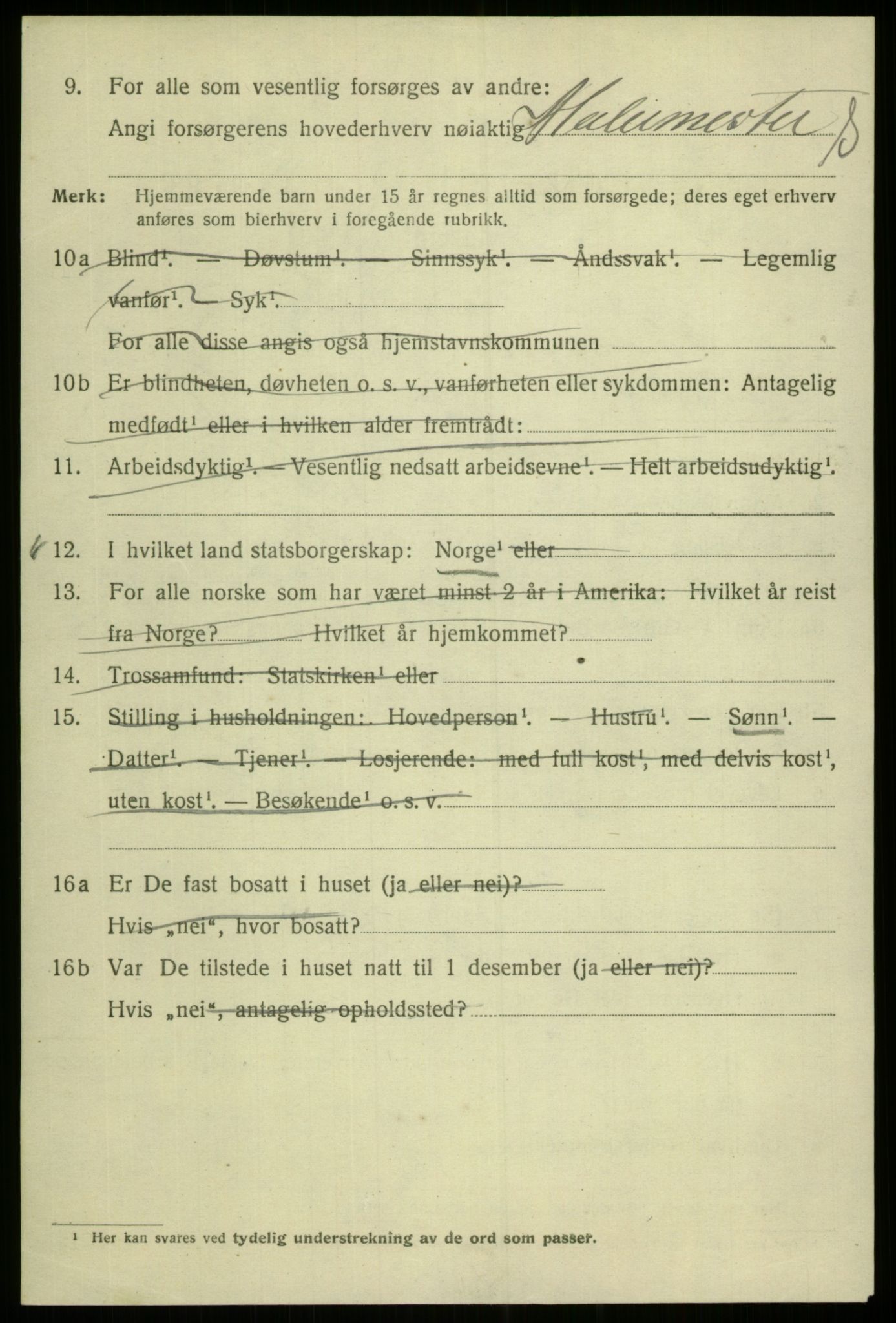 SAB, 1920 census for Bergen, 1920, p. 184793