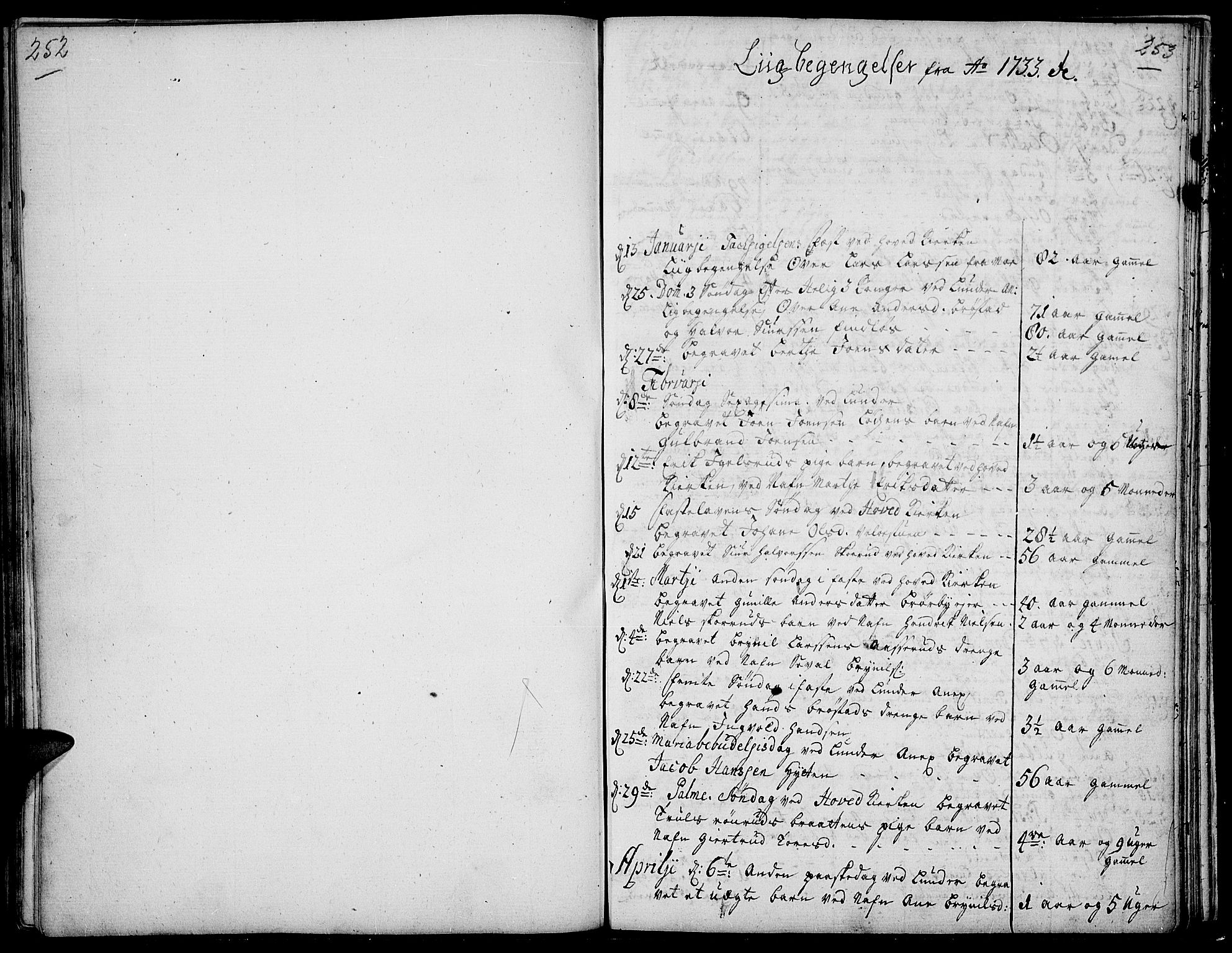Jevnaker prestekontor, SAH/PREST-116/H/Ha/Haa/L0002: Parish register (official) no. 2, 1725-1751, p. 252-253