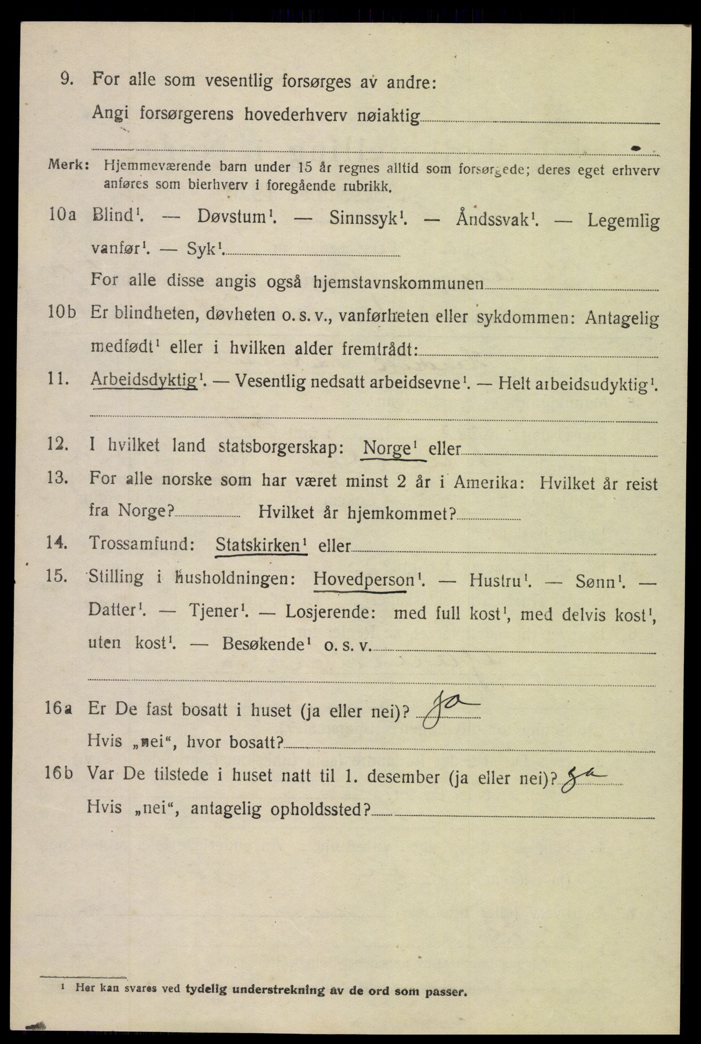 SAH, 1920 census for Nord-Aurdal, 1920, p. 5113