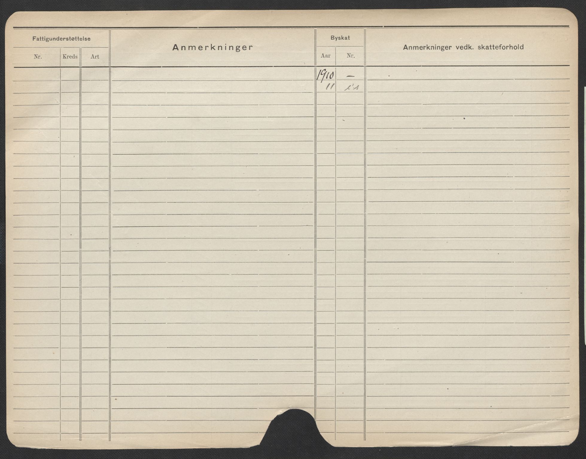 Oslo folkeregister, Registerkort, SAO/A-11715/F/Fa/Fac/L0008: Menn, 1906-1914, p. 274b