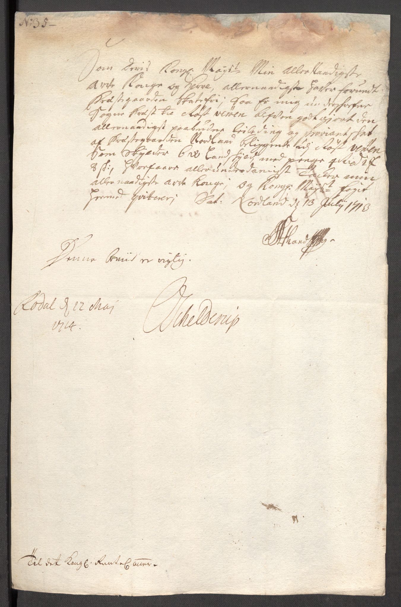 Rentekammeret inntil 1814, Reviderte regnskaper, Fogderegnskap, AV/RA-EA-4092/R67/L4679: Fogderegnskap Vesterålen, Andenes og Lofoten, 1711-1713, p. 260