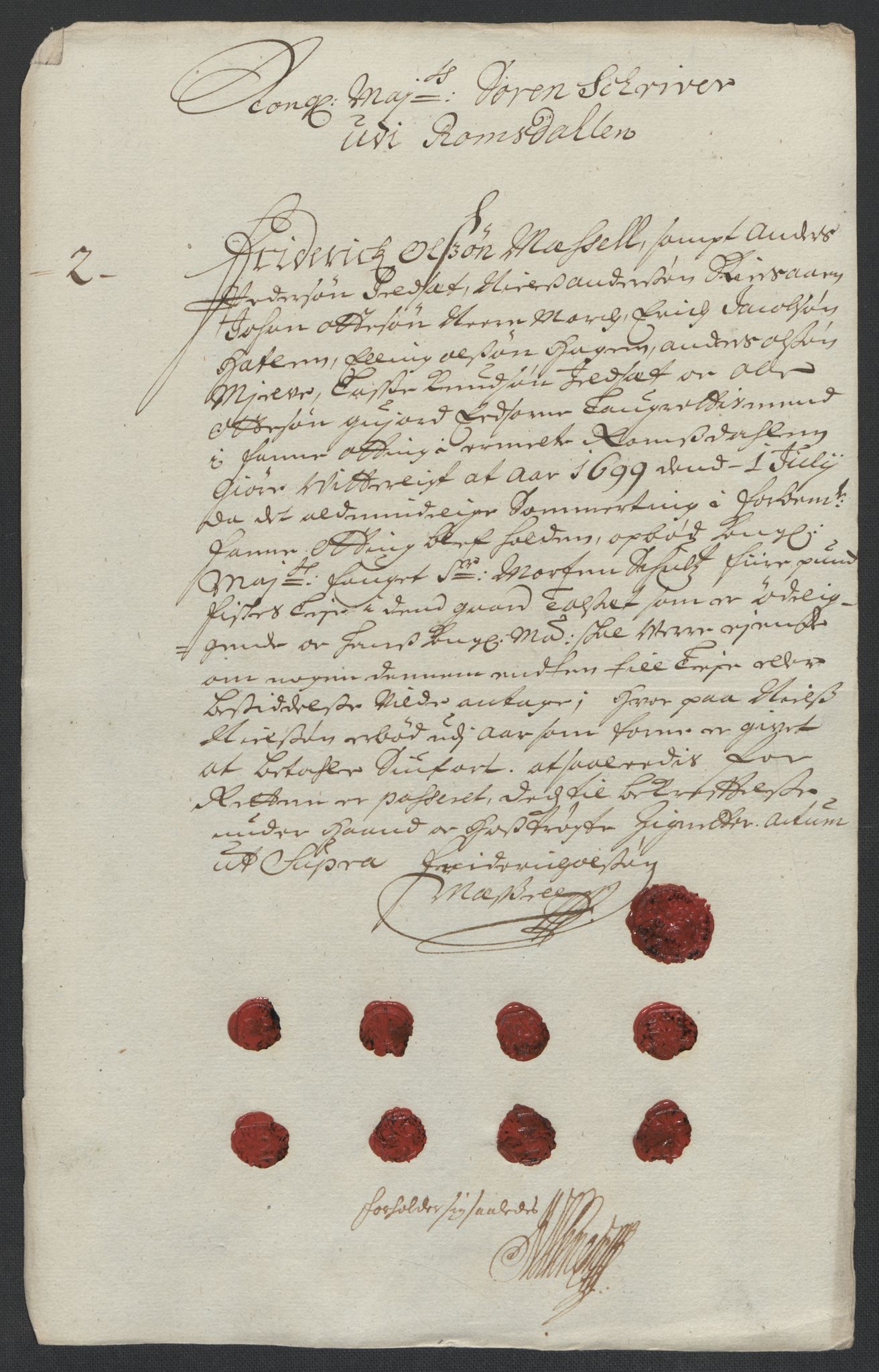 Rentekammeret inntil 1814, Reviderte regnskaper, Fogderegnskap, RA/EA-4092/R55/L3654: Fogderegnskap Romsdal, 1699-1700, p. 142