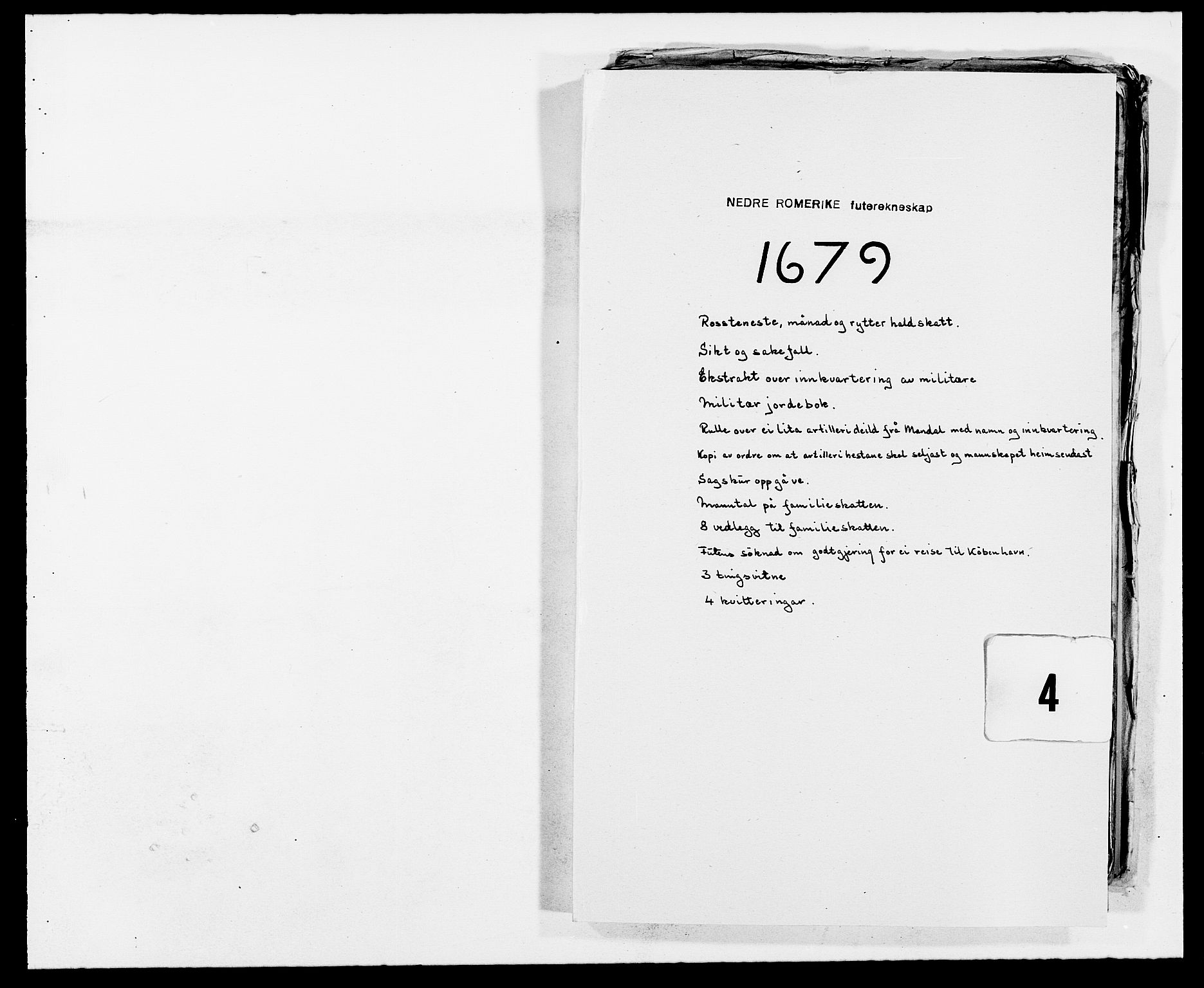 Rentekammeret inntil 1814, Reviderte regnskaper, Fogderegnskap, RA/EA-4092/R11/L0568: Fogderegnskap Nedre Romerike, 1679, p. 204