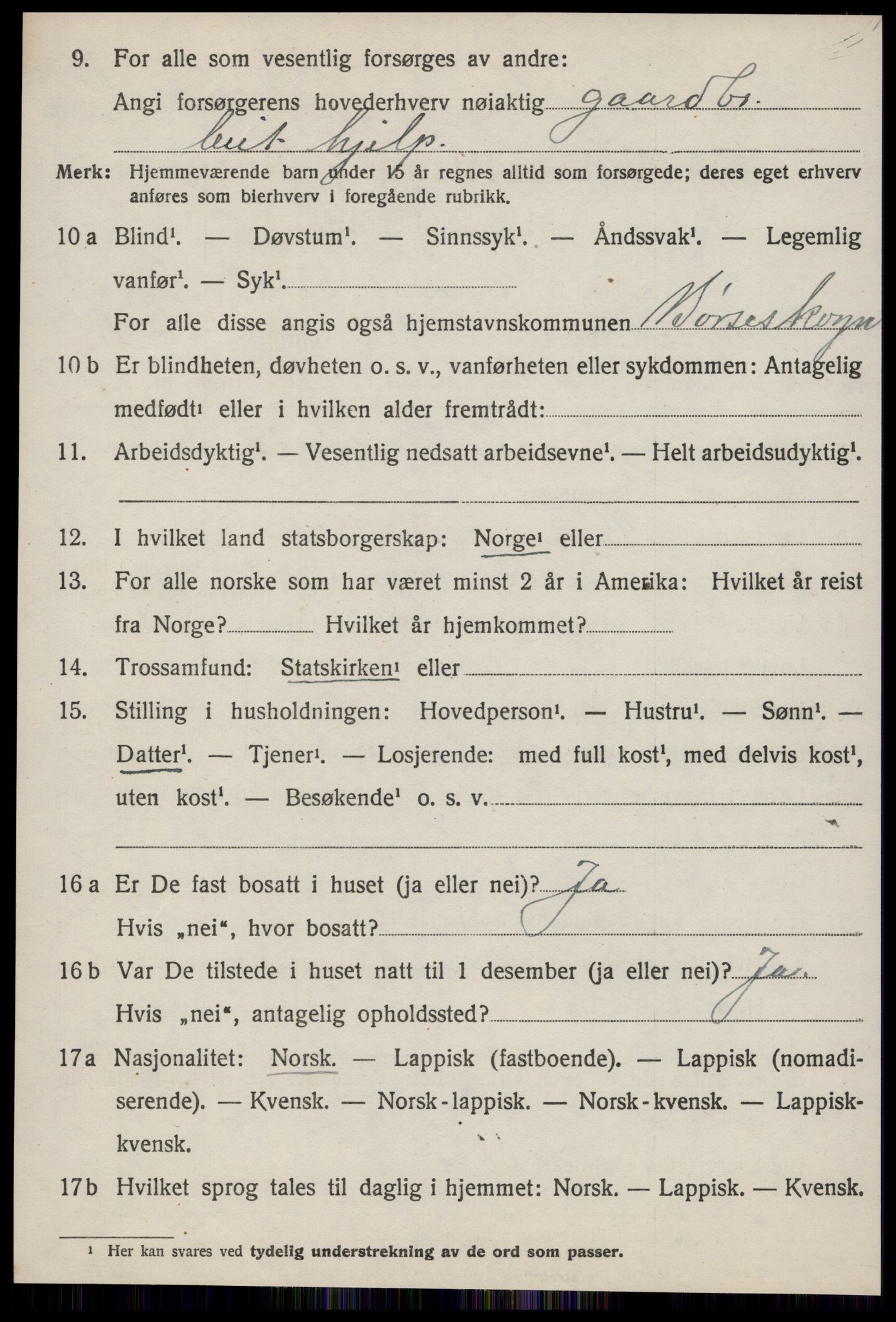 SAT, 1920 census for Børseskogn, 1920, p. 457