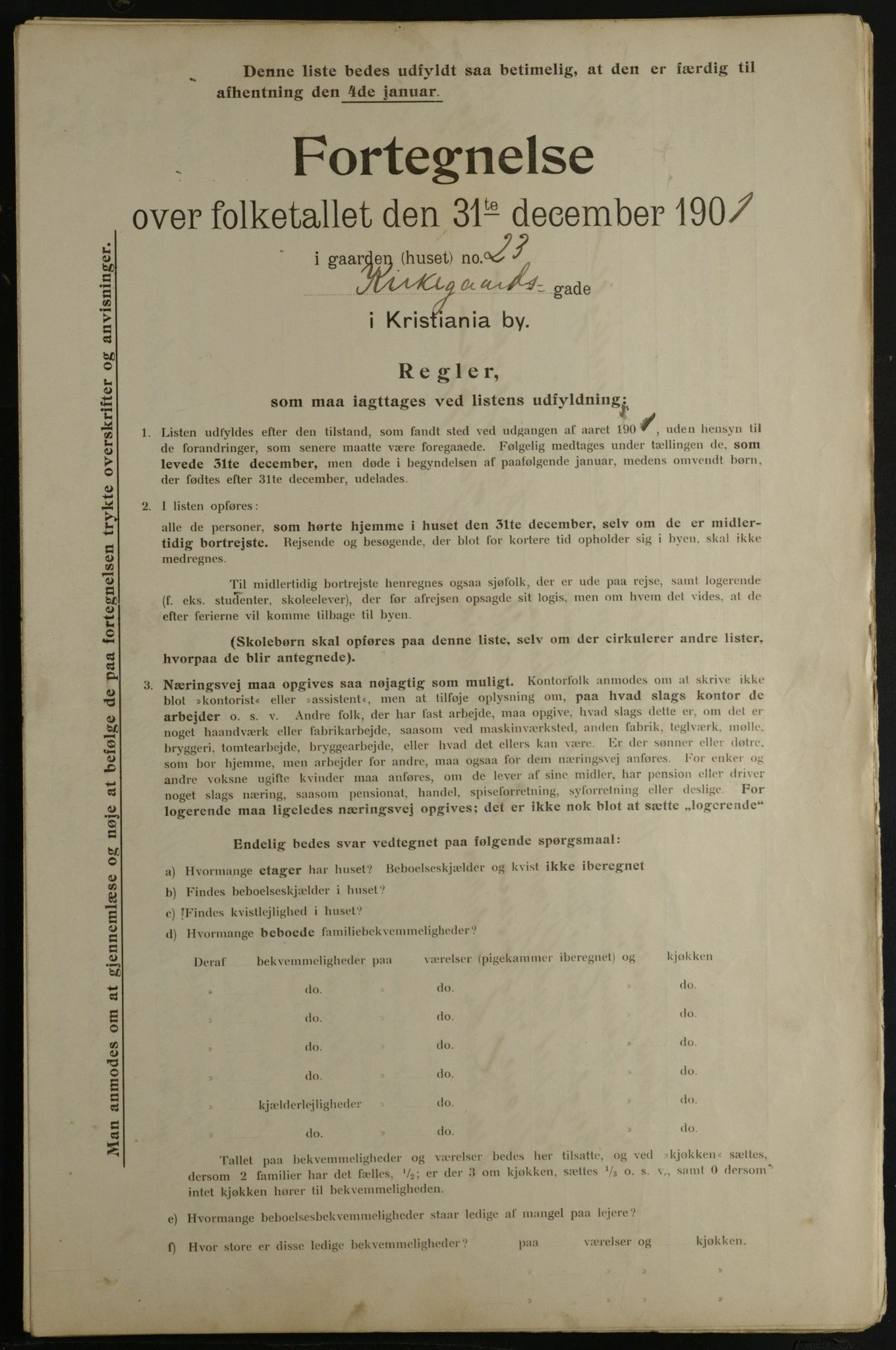 OBA, Municipal Census 1901 for Kristiania, 1901, p. 7840