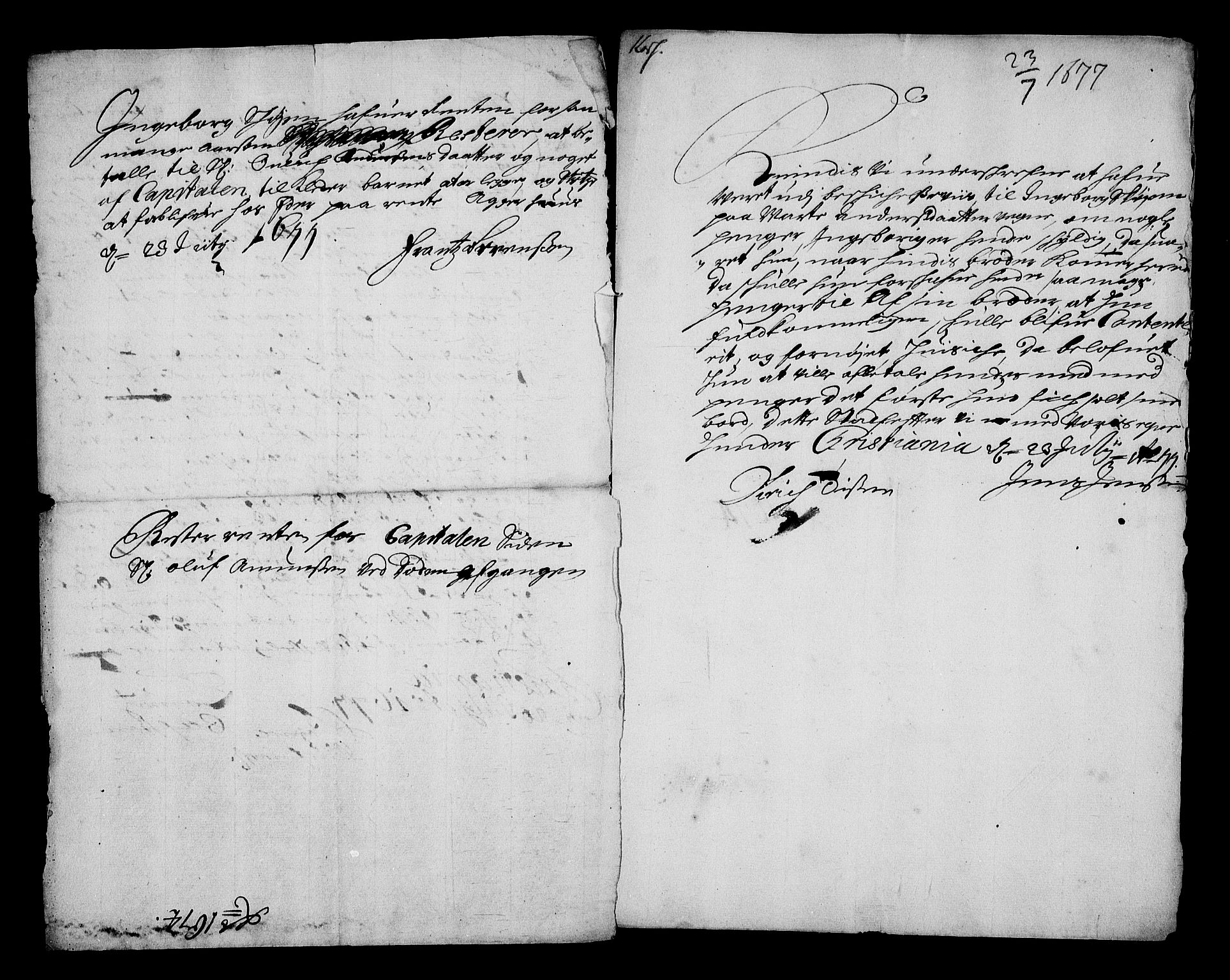 Stattholderembetet 1572-1771, RA/EA-2870/Af/L0002: Avskrifter av vedlegg til originale supplikker, nummerert i samsvar med supplikkbøkene, 1687-1689, p. 168