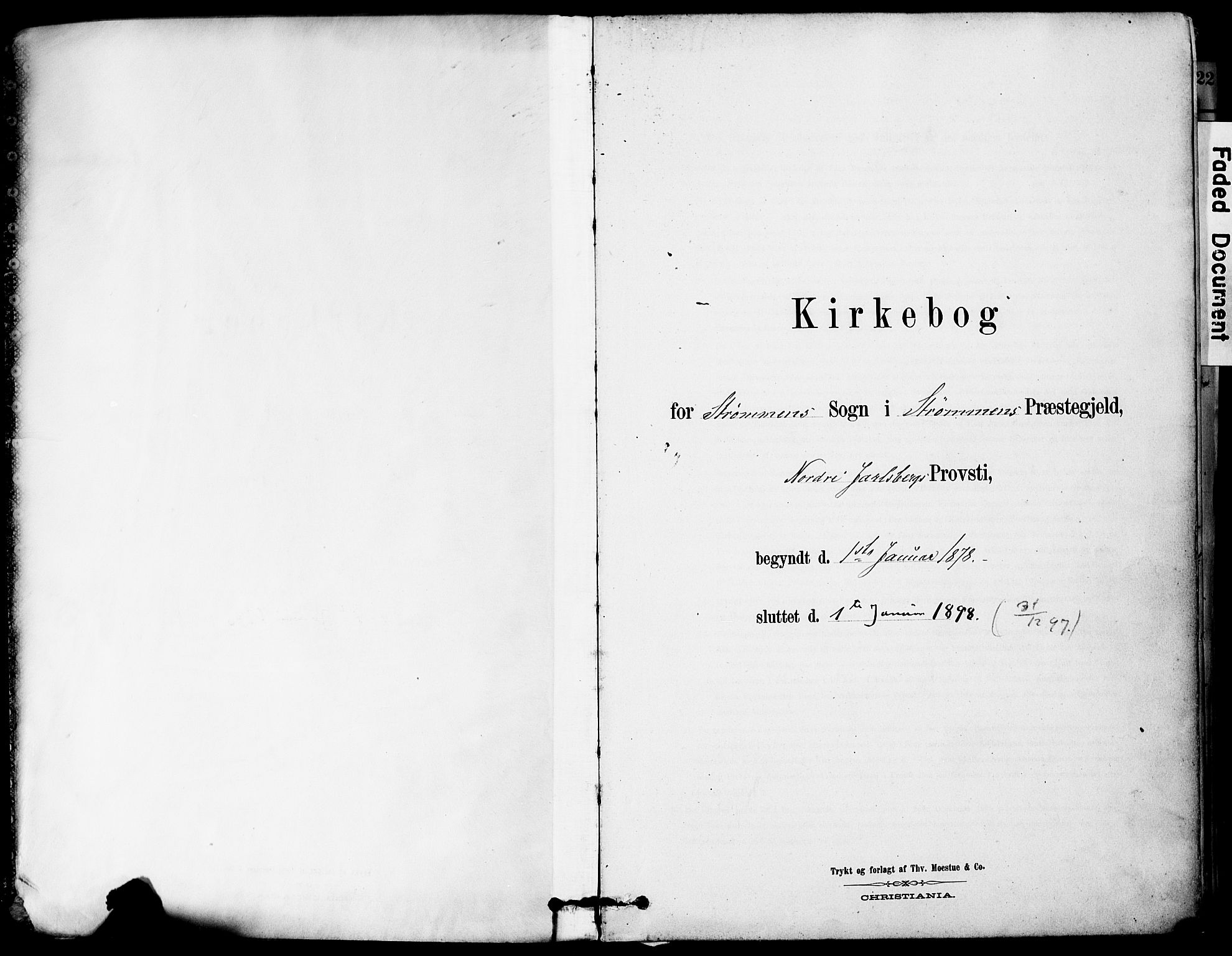 Strømm kirkebøker, AV/SAKO-A-322/F/Fa/L0004: Parish register (official) no. I 4, 1878-1899