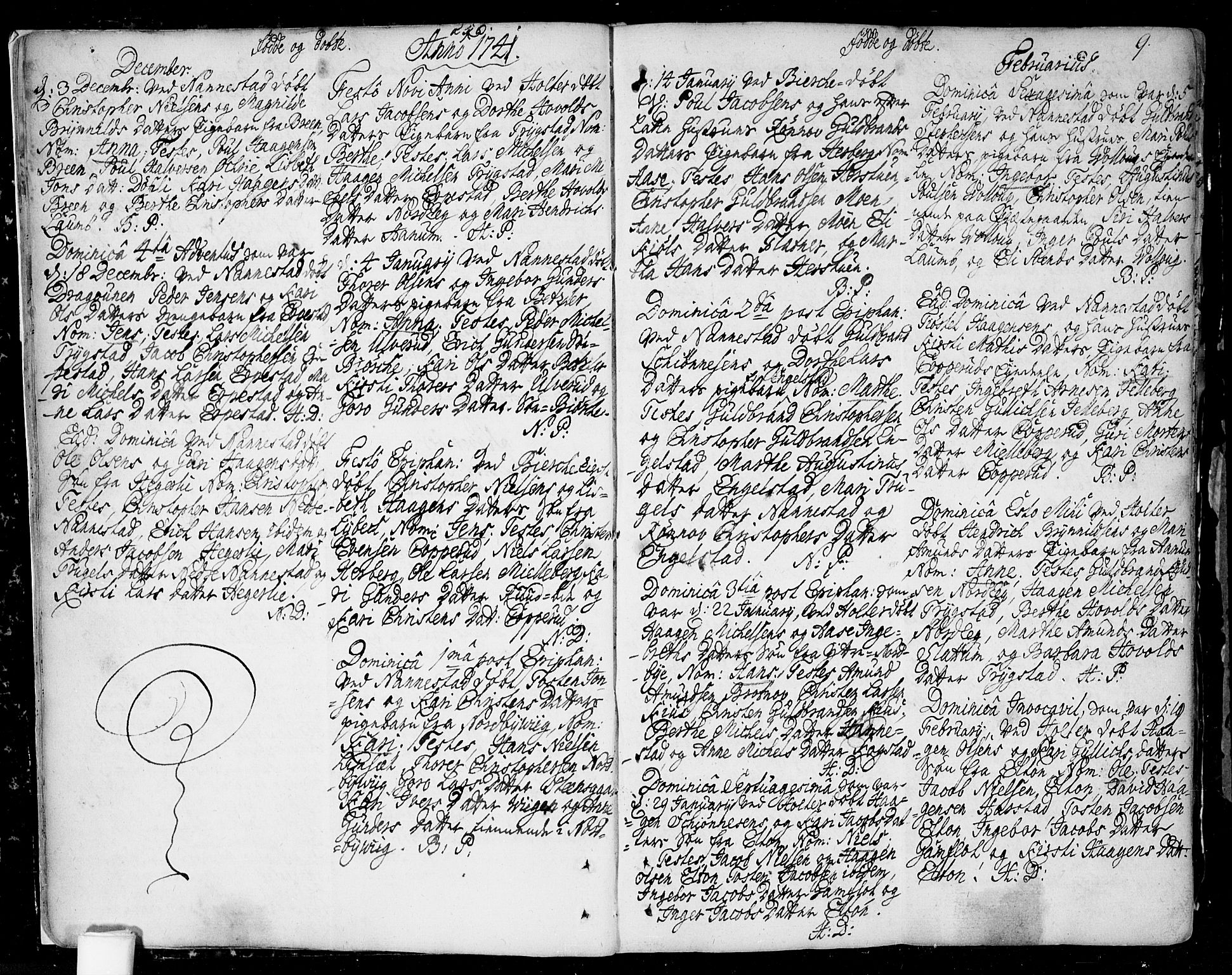 Nannestad prestekontor Kirkebøker, SAO/A-10414a/F/Fa/L0006: Parish register (official) no. I 6, 1739-1754, p. 9