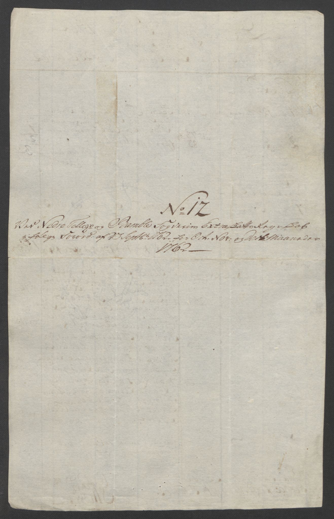 Rentekammeret inntil 1814, Reviderte regnskaper, Fogderegnskap, AV/RA-EA-4092/R37/L2239: Ekstraskatten Nedre Telemark og Bamble, 1762-1763, p. 114