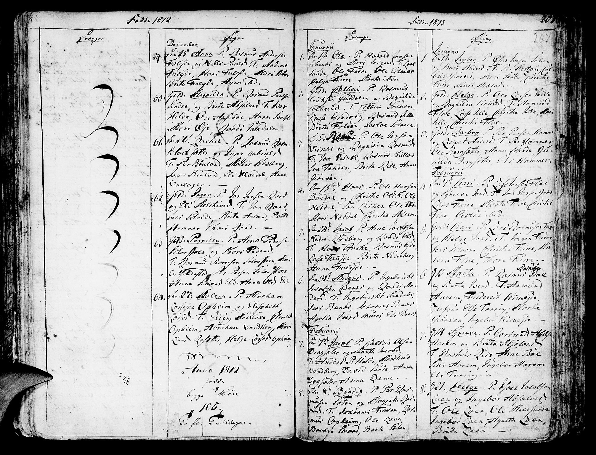 Innvik sokneprestembete, SAB/A-80501: Parish register (official) no. A 1, 1750-1816, p. 207