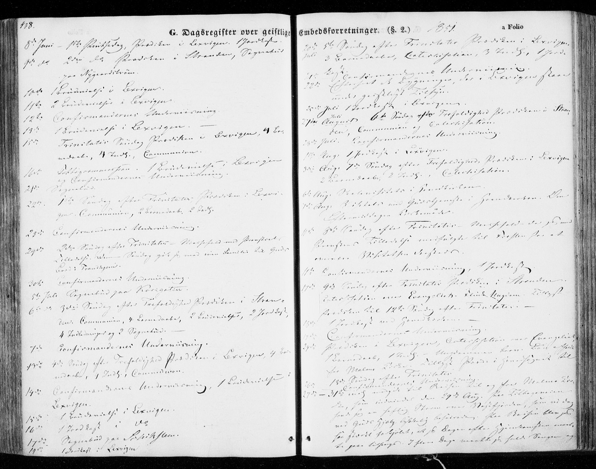 Ministerialprotokoller, klokkerbøker og fødselsregistre - Nord-Trøndelag, SAT/A-1458/701/L0007: Parish register (official) no. 701A07 /1, 1842-1854, p. 438