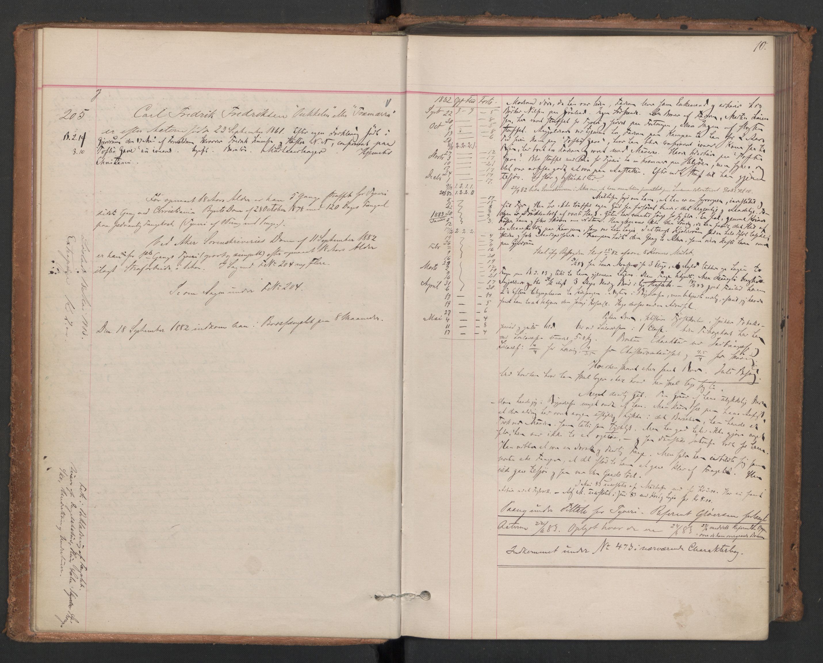 Botsfengslet, AV/RA-S-1539/D/Db/Dbb/L0021: 196g - 484g, 1882-1884, p. 10