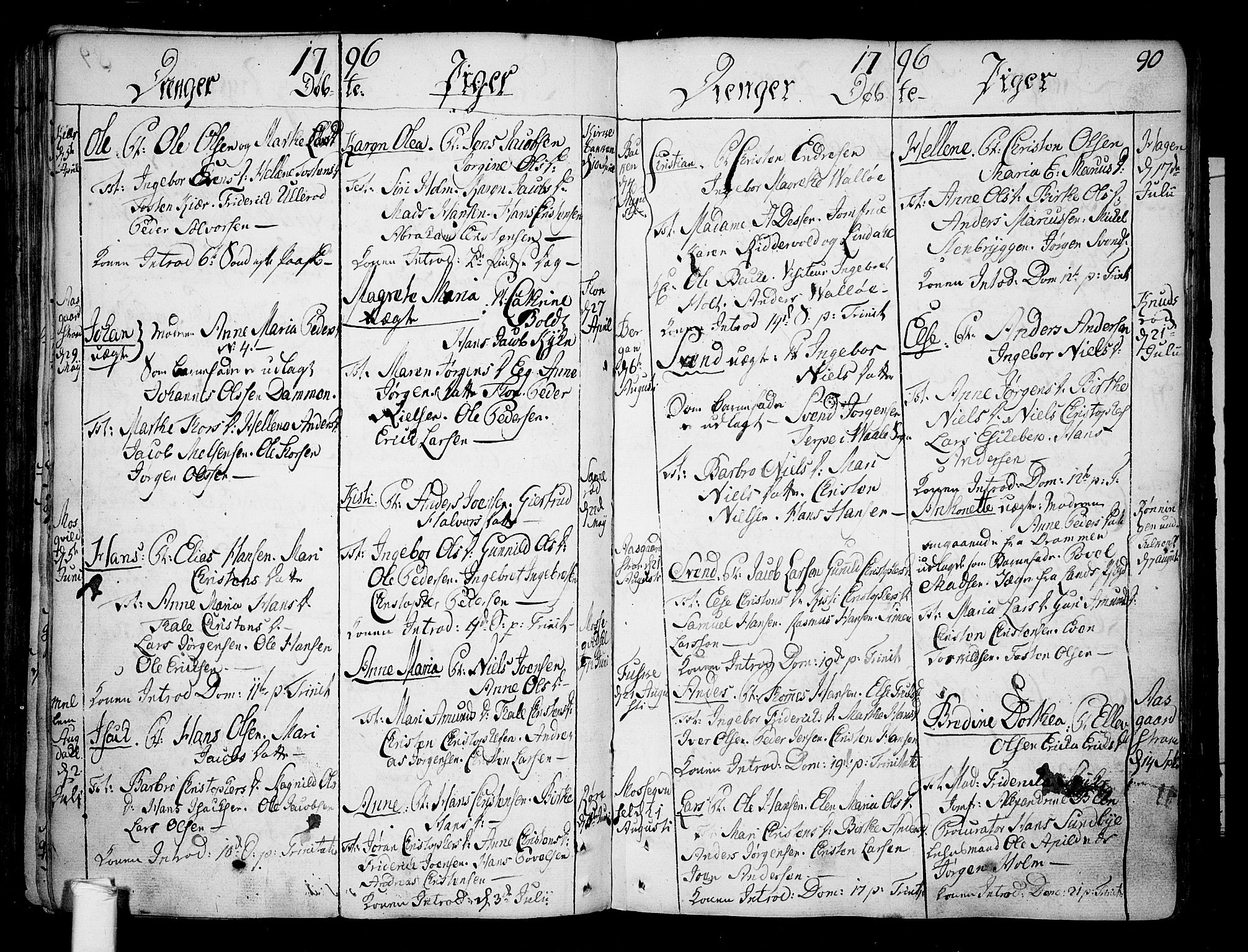 Borre kirkebøker, SAKO/A-338/F/Fa/L0002: Parish register (official) no. I 2, 1752-1806, p. 90