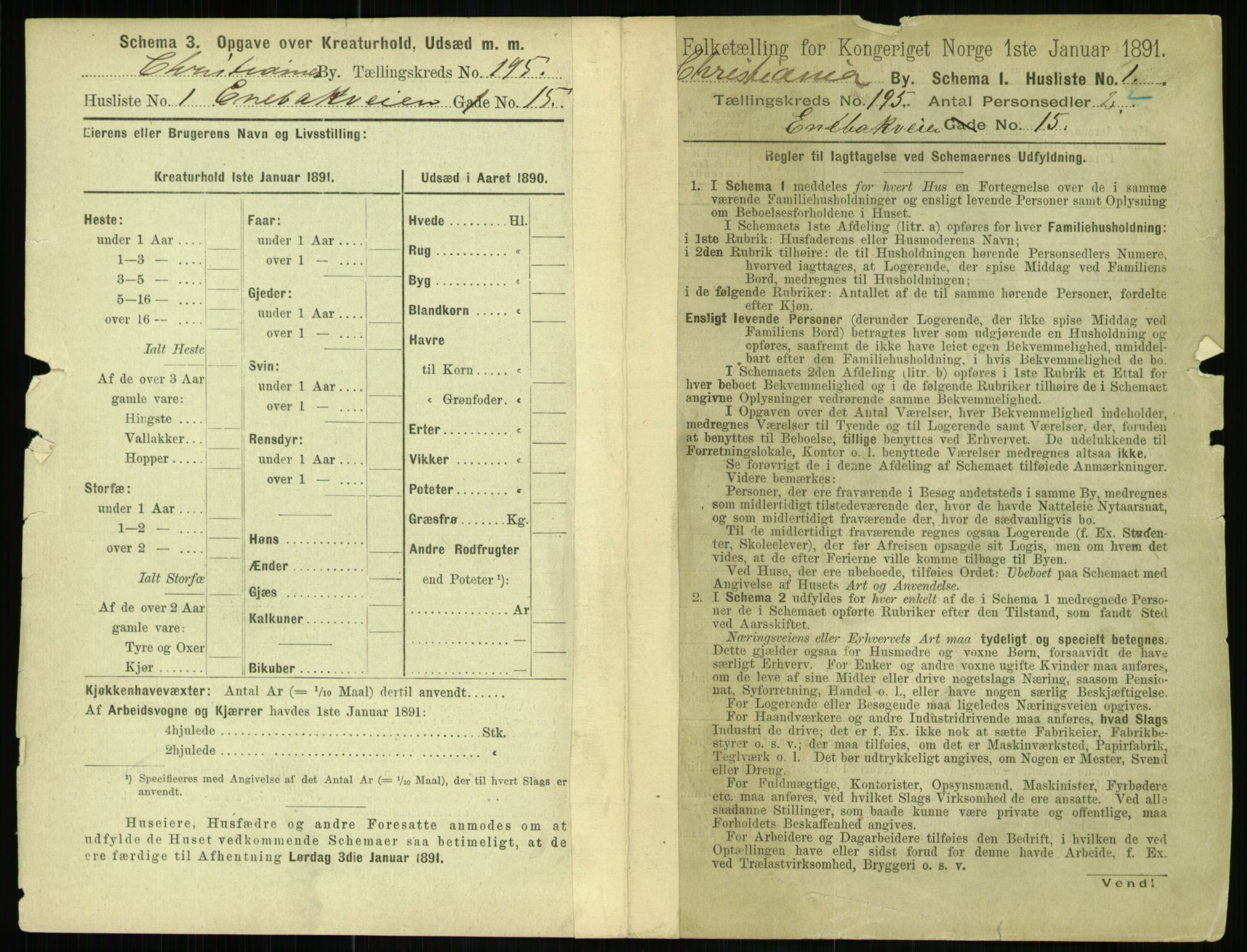 RA, 1891 census for 0301 Kristiania, 1891, p. 117442