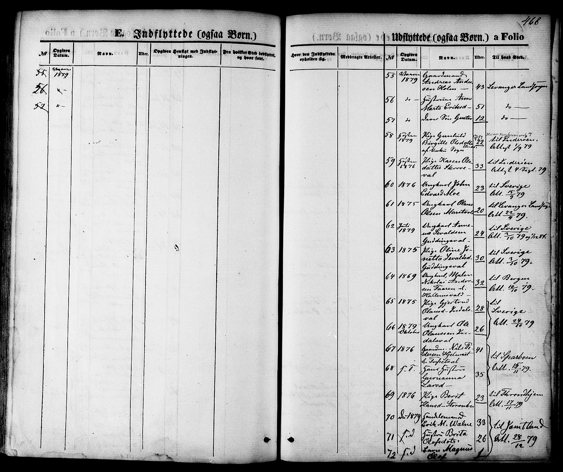 Ministerialprotokoller, klokkerbøker og fødselsregistre - Nord-Trøndelag, SAT/A-1458/723/L0242: Parish register (official) no. 723A11, 1870-1880, p. 468