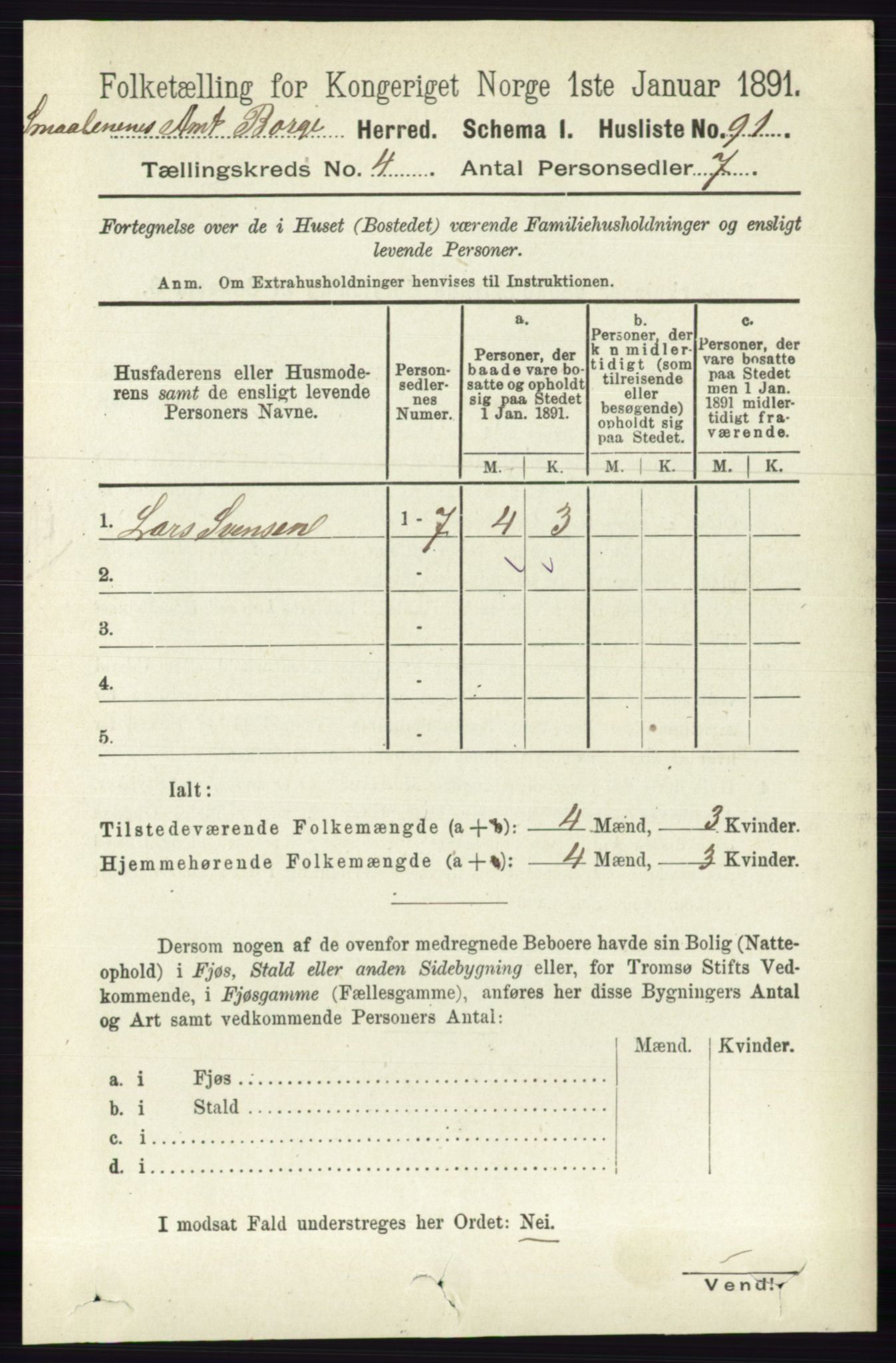 RA, 1891 census for 0113 Borge, 1891, p. 1649