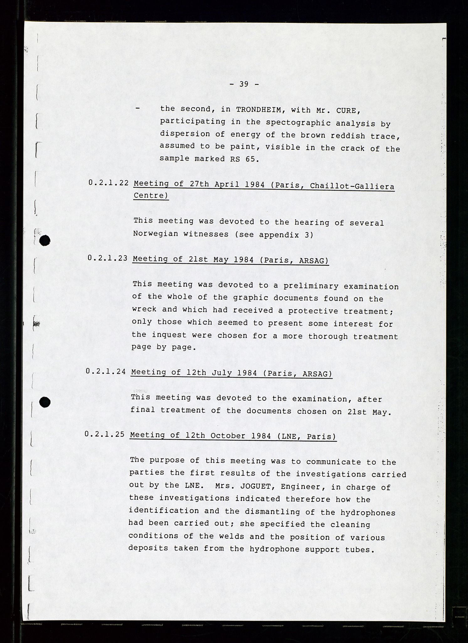 Pa 1503 - Stavanger Drilling AS, AV/SAST-A-101906/Da/L0007: Alexander L. Kielland - Rettssak i Paris, 1982-1988, p. 39