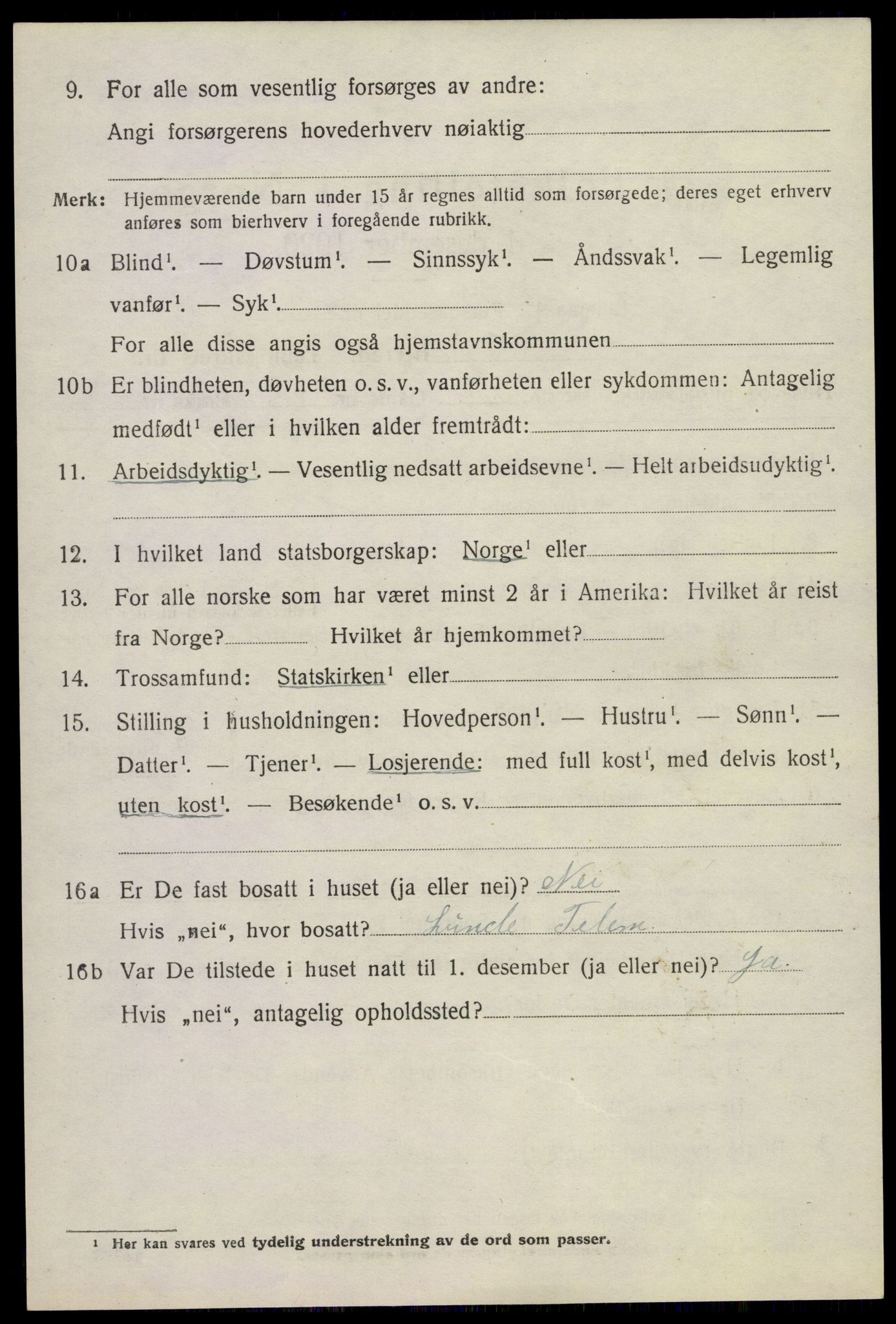 SAKO, 1920 census for Bø (Telemark), 1920, p. 6563