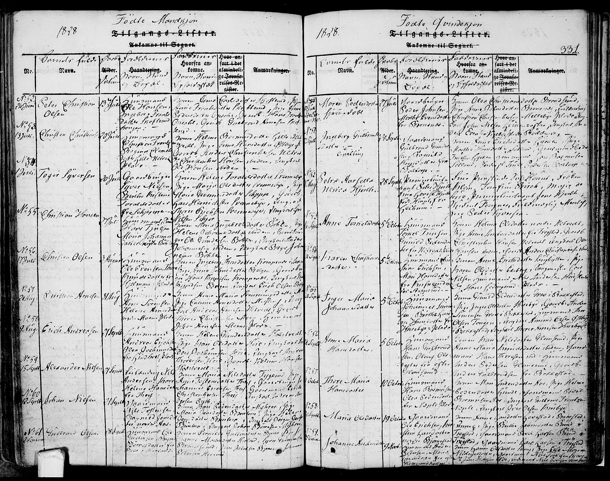 Eidsberg prestekontor Kirkebøker, AV/SAO-A-10905/F/Fa/L0007: Parish register (official) no. I 7, 1814-1832, p. 331