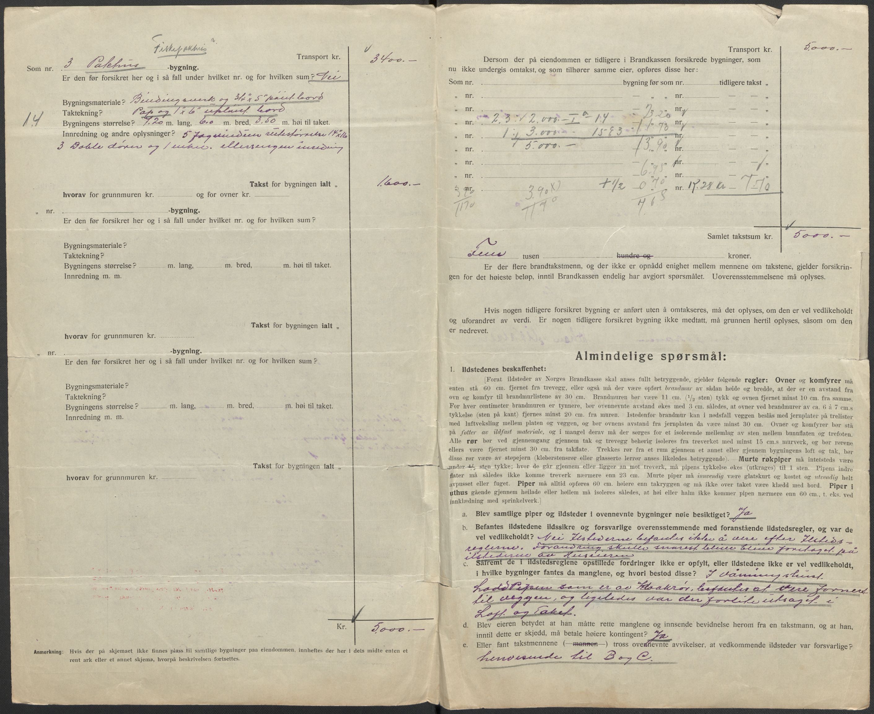 Norges Brannkasse, AV/RA-S-1549/E/Eu/L0018: Branntakster for Vardø by, 1884-1955, p. 269