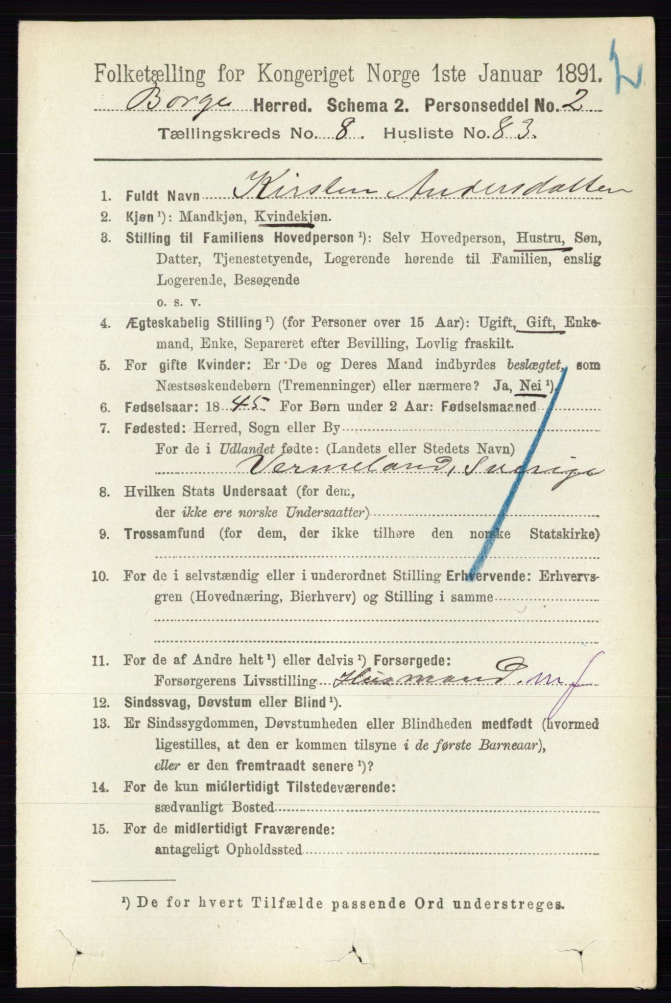 RA, 1891 census for 0113 Borge, 1891, p. 5680