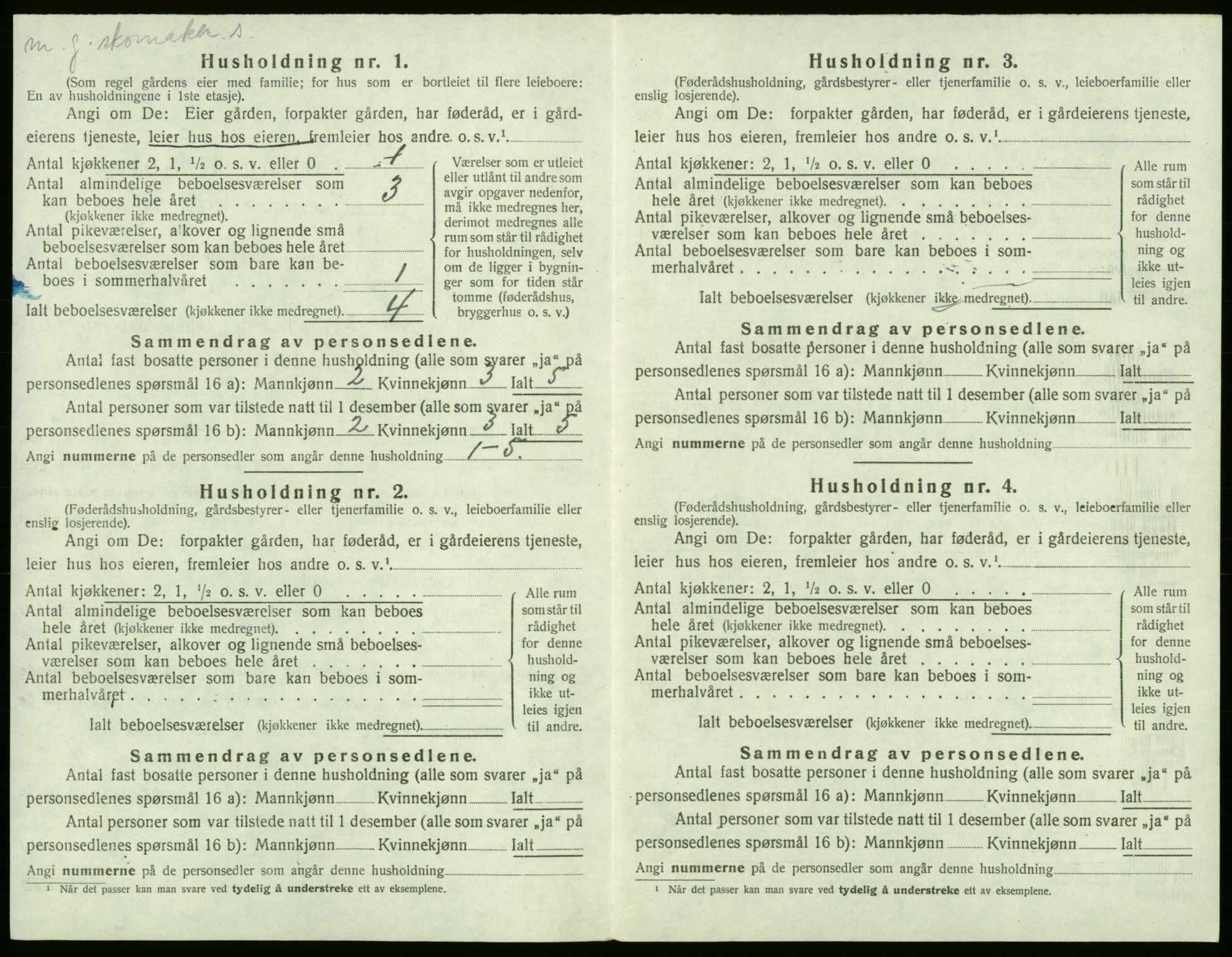 SAB, 1920 census for Stord, 1920, p. 844