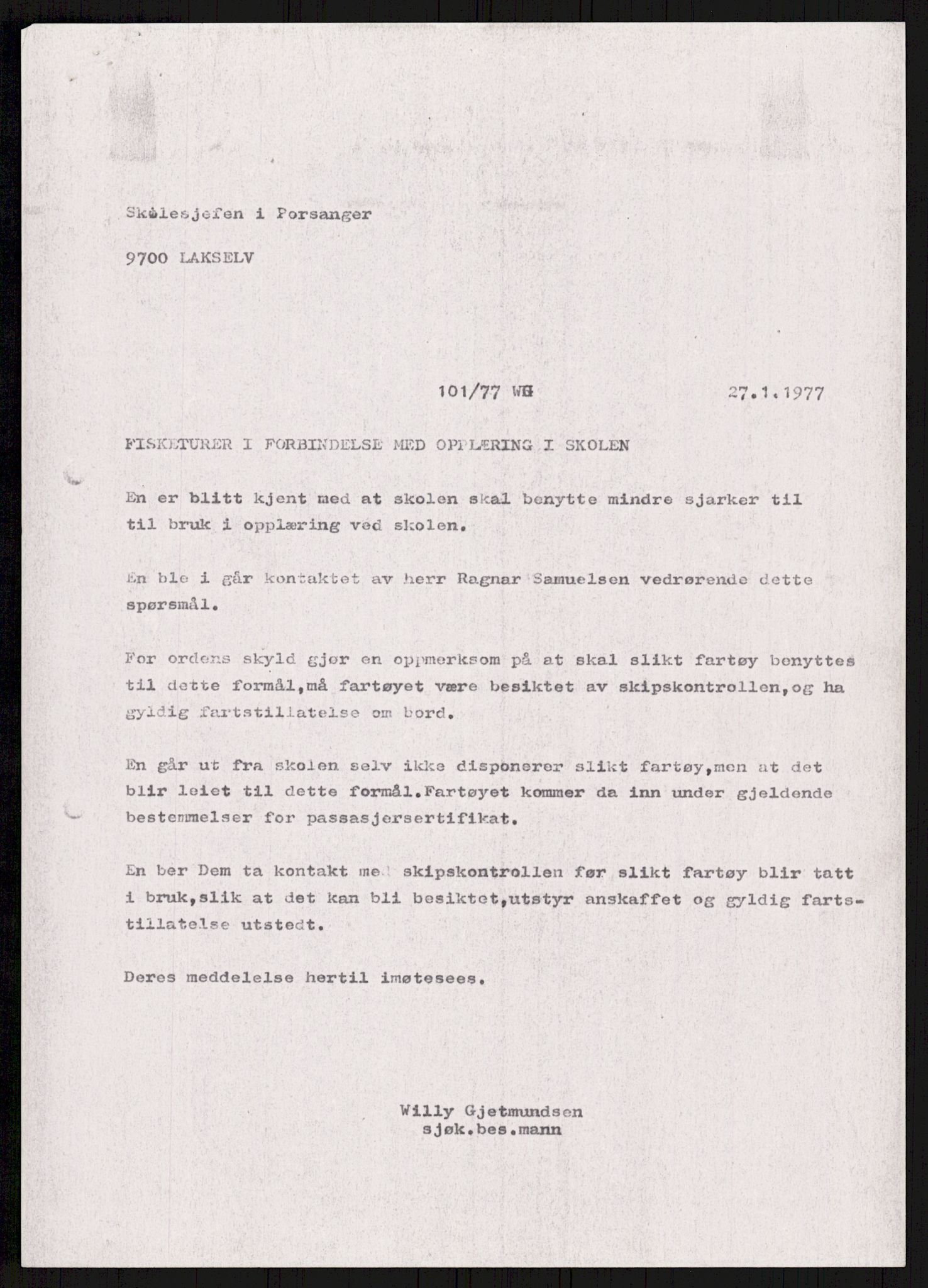 Sjøfartsdirektoratet med forløpere, generelt arkiv, AV/RA-S-1407/D/Du/Duc/L0641/0004: Skipskontrollen - Forskrifter    / Utleiebåter (2 mapper), 1977-1989, p. 109