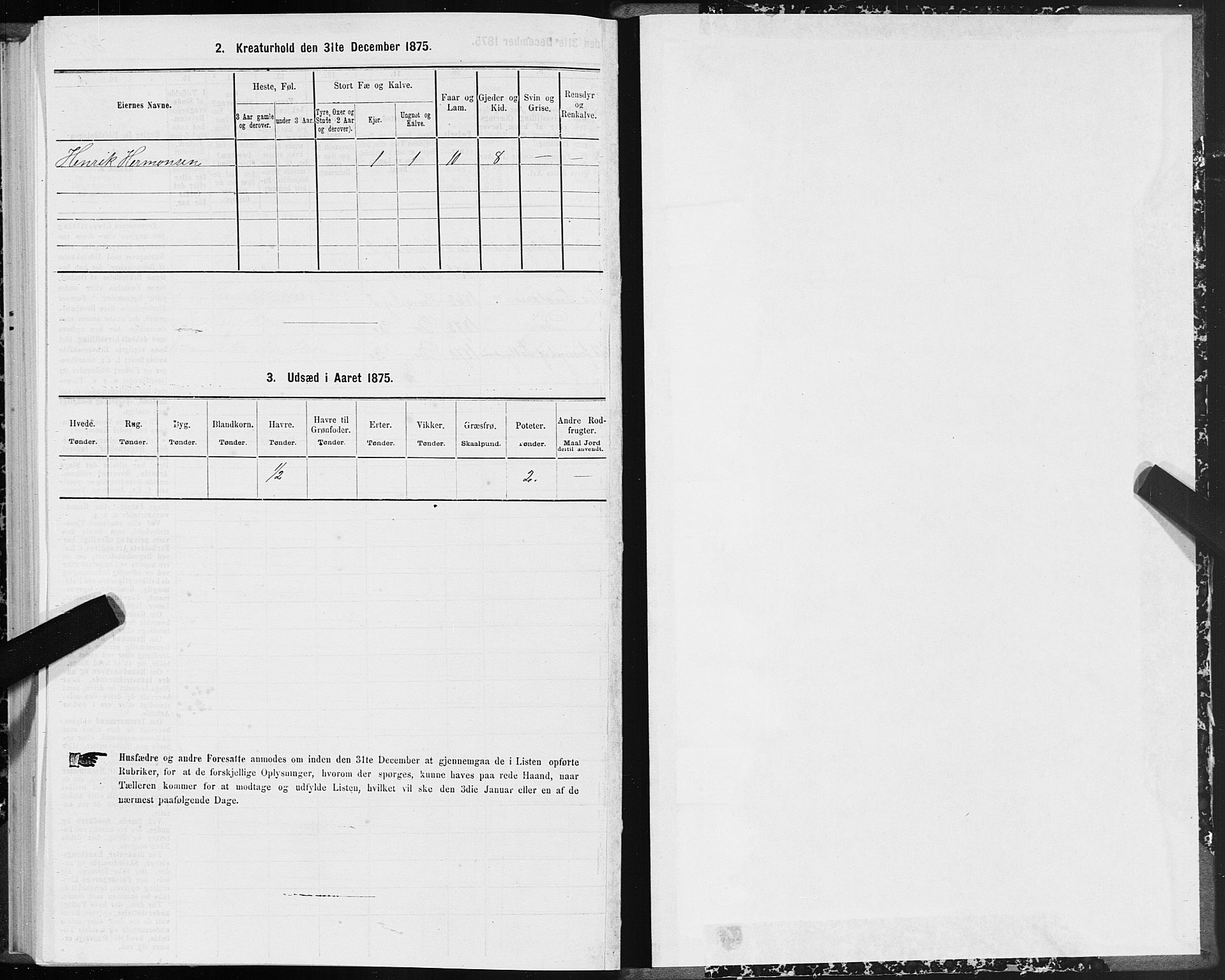 SAT, 1875 census for 1612P Hemne, 1875