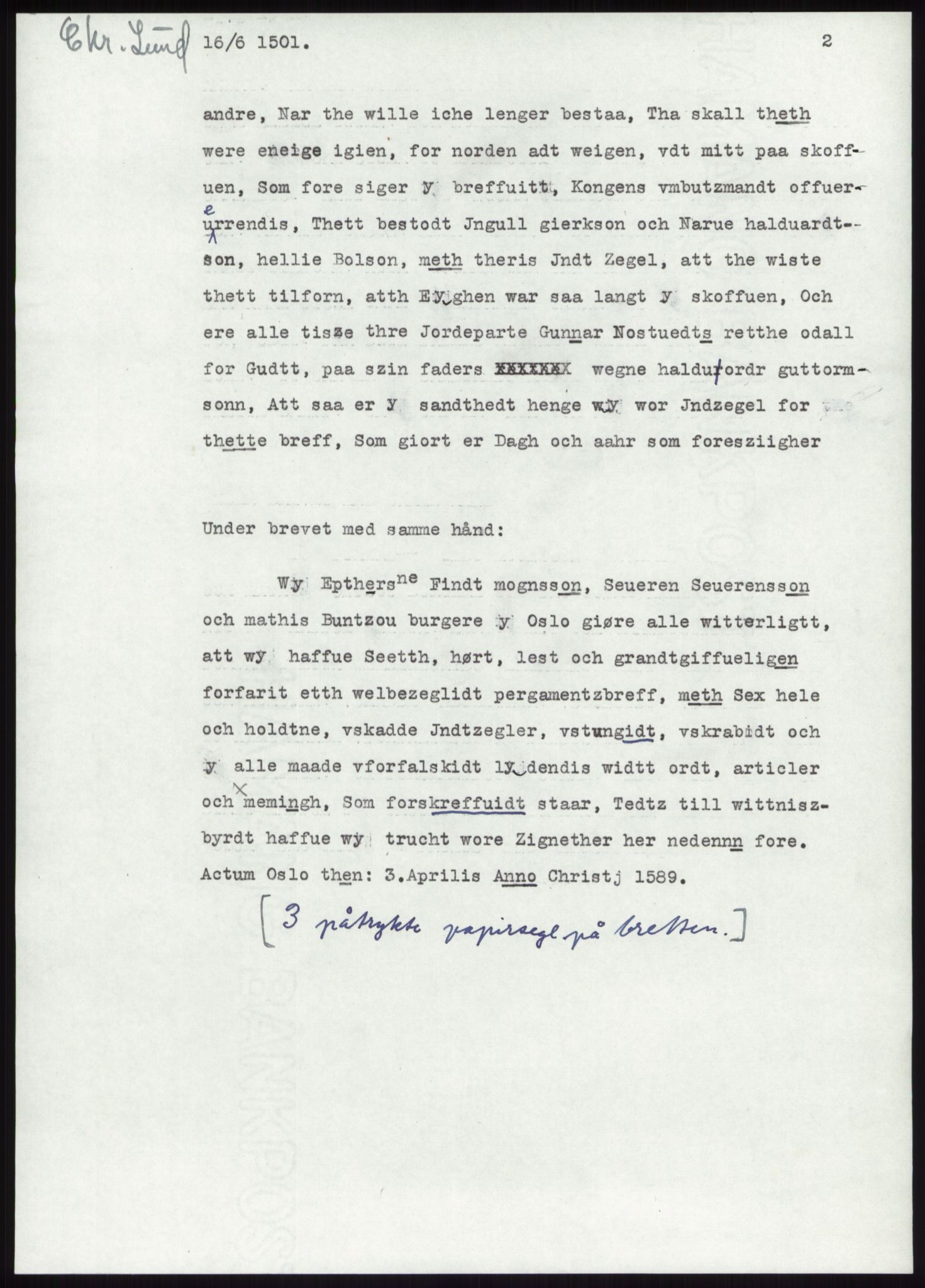 Samlinger til kildeutgivelse, Diplomavskriftsamlingen, AV/RA-EA-4053/H/Ha, p. 1090