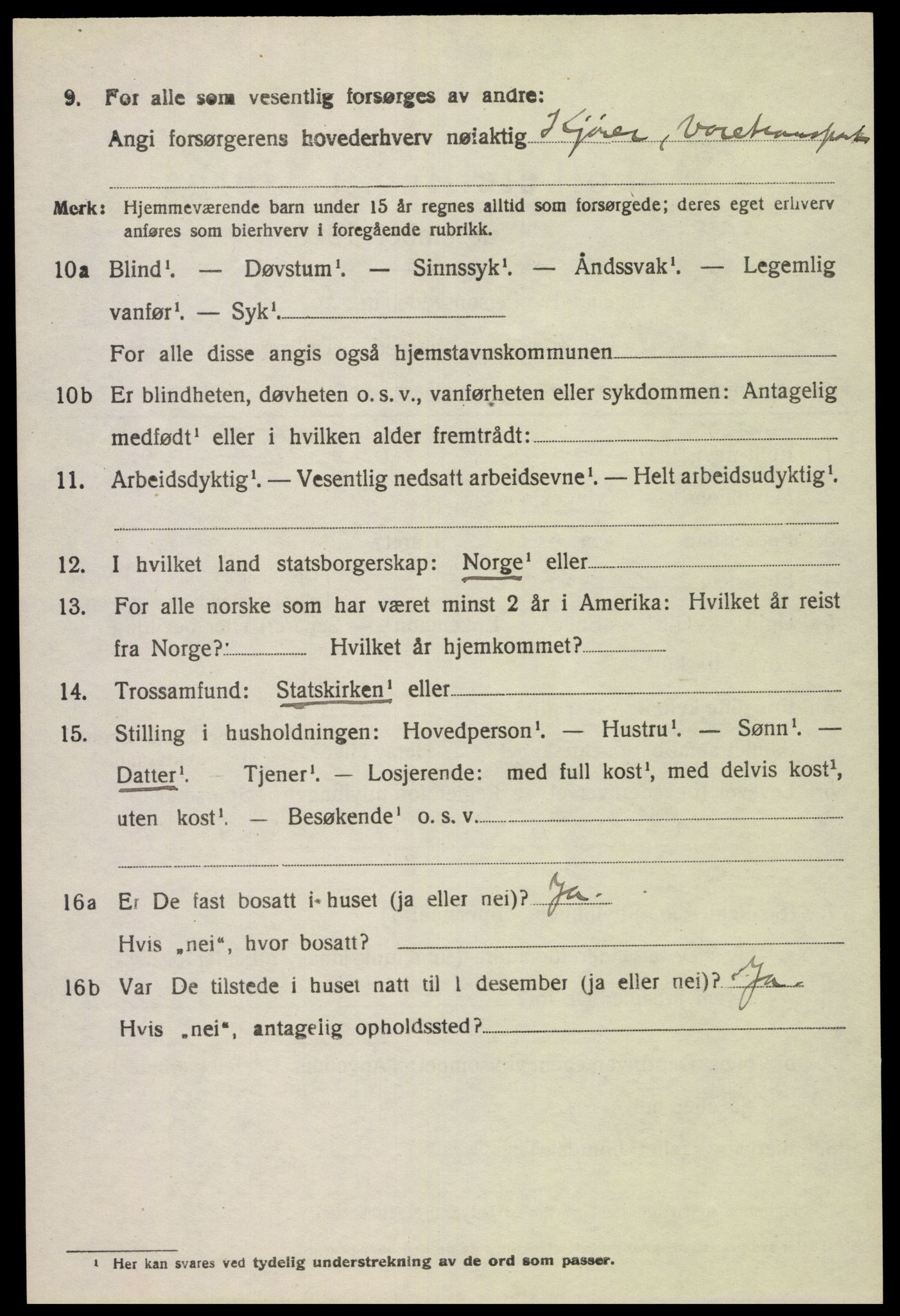 SAK, 1920 census for Bakke, 1920, p. 1821