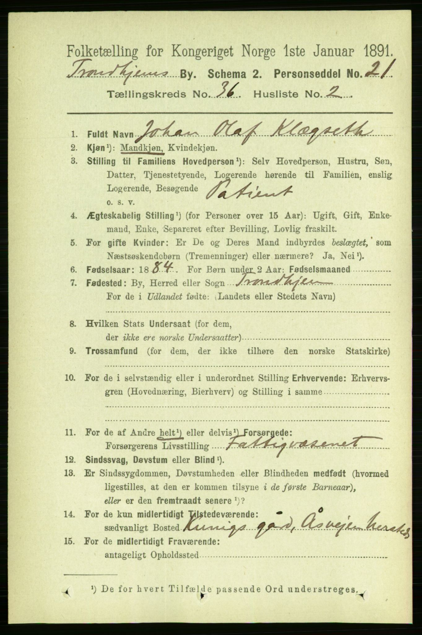 RA, 1891 census for 1601 Trondheim, 1891, p. 26956