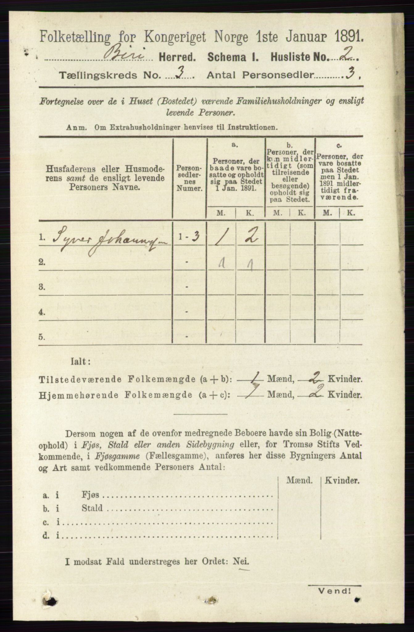 RA, 1891 census for 0525 Biri, 1891, p. 831