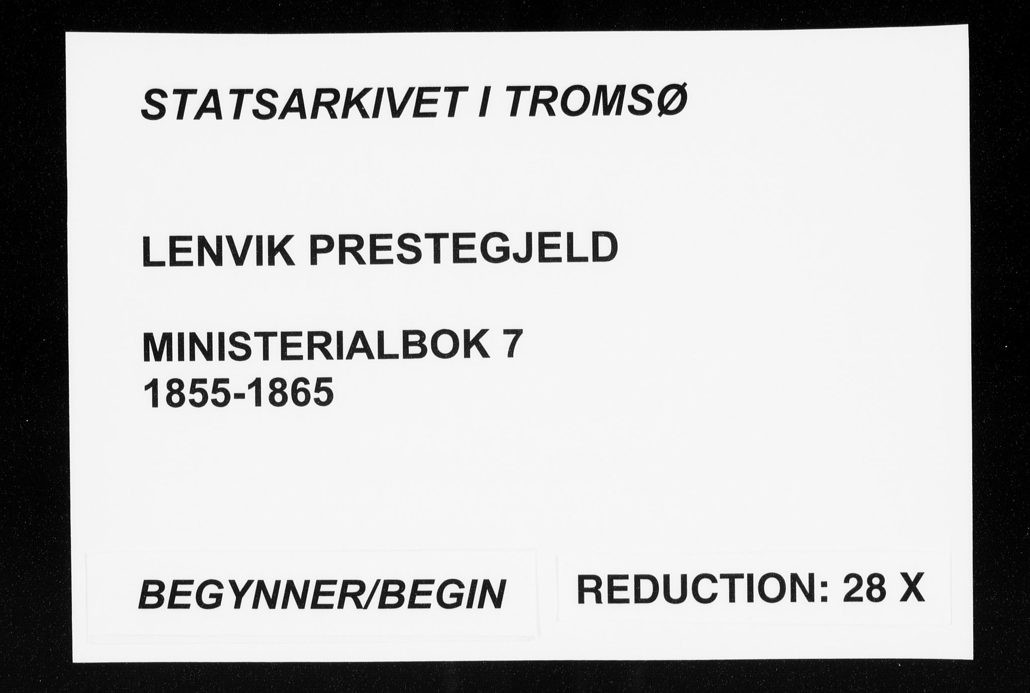 Lenvik sokneprestembete, SATØ/S-1310/H/Ha/Haa/L0007kirke: Parish register (official) no. 7, 1855-1865