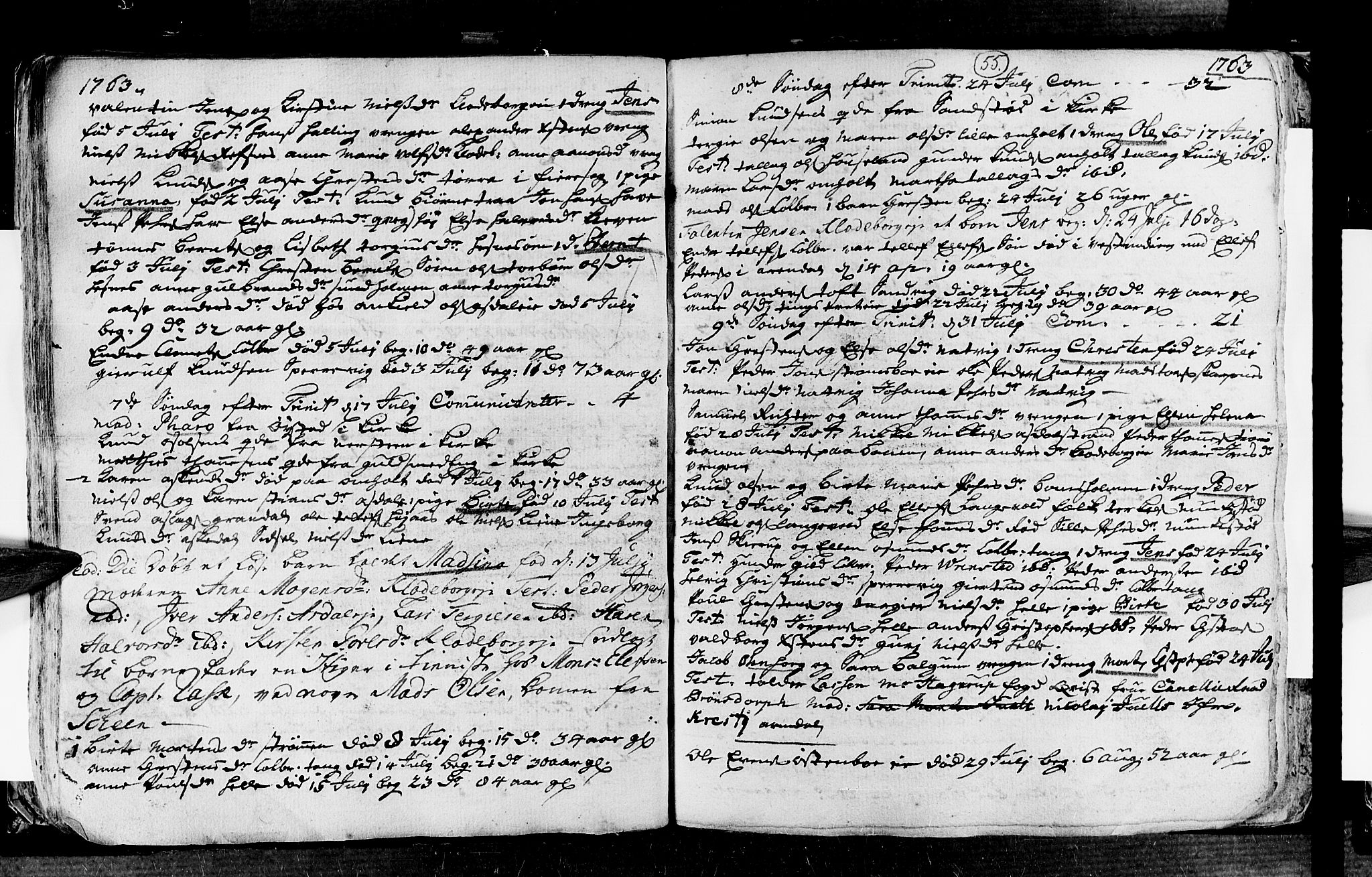 Øyestad sokneprestkontor, AV/SAK-1111-0049/F/Fa/L0006: Parish register (official) no. A 6, 1758-1776, p. 55