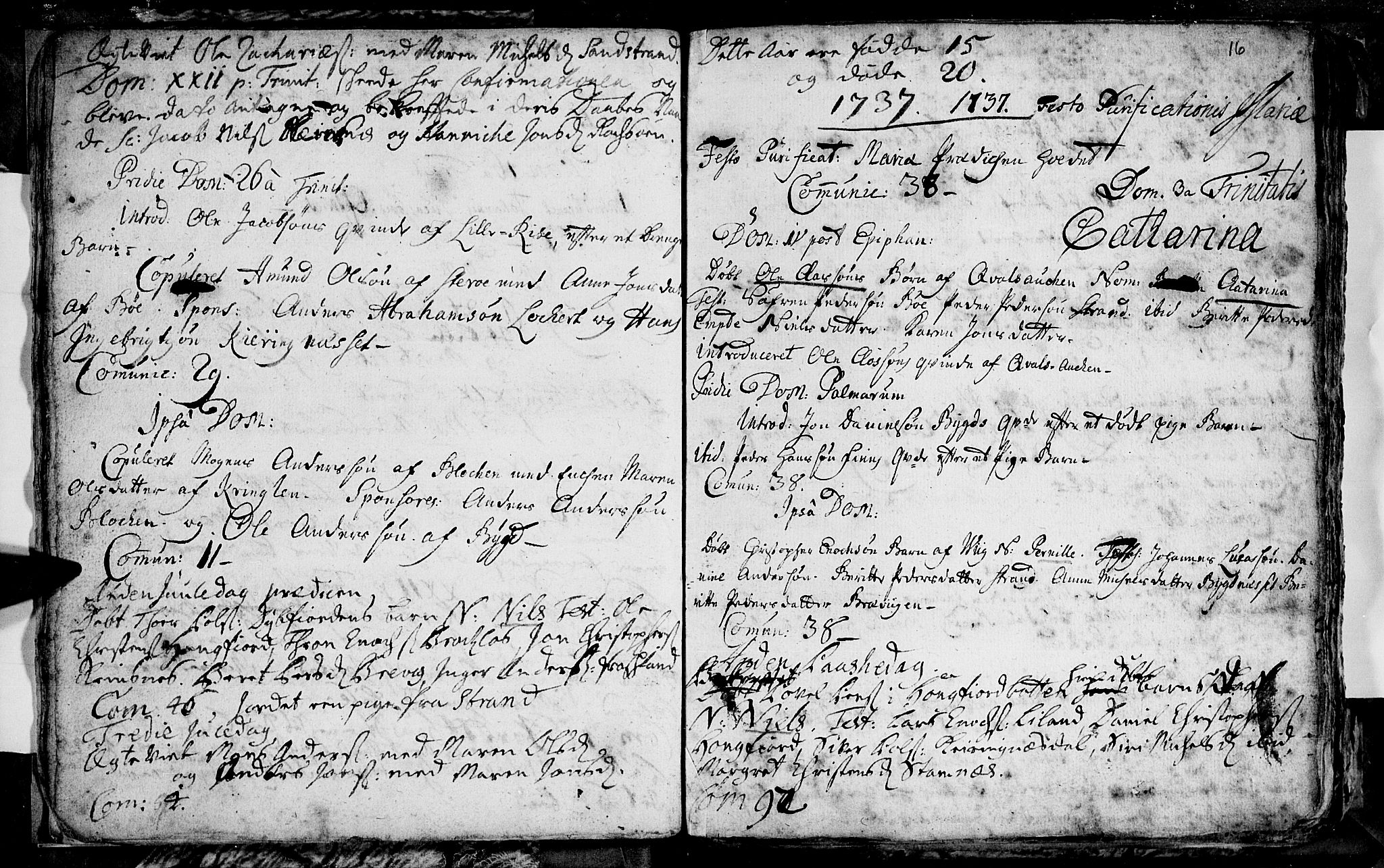 Ministerialprotokoller, klokkerbøker og fødselsregistre - Nordland, SAT/A-1459/895/L1366: Parish register (official) no. 895A01, 1730-1794, p. 16