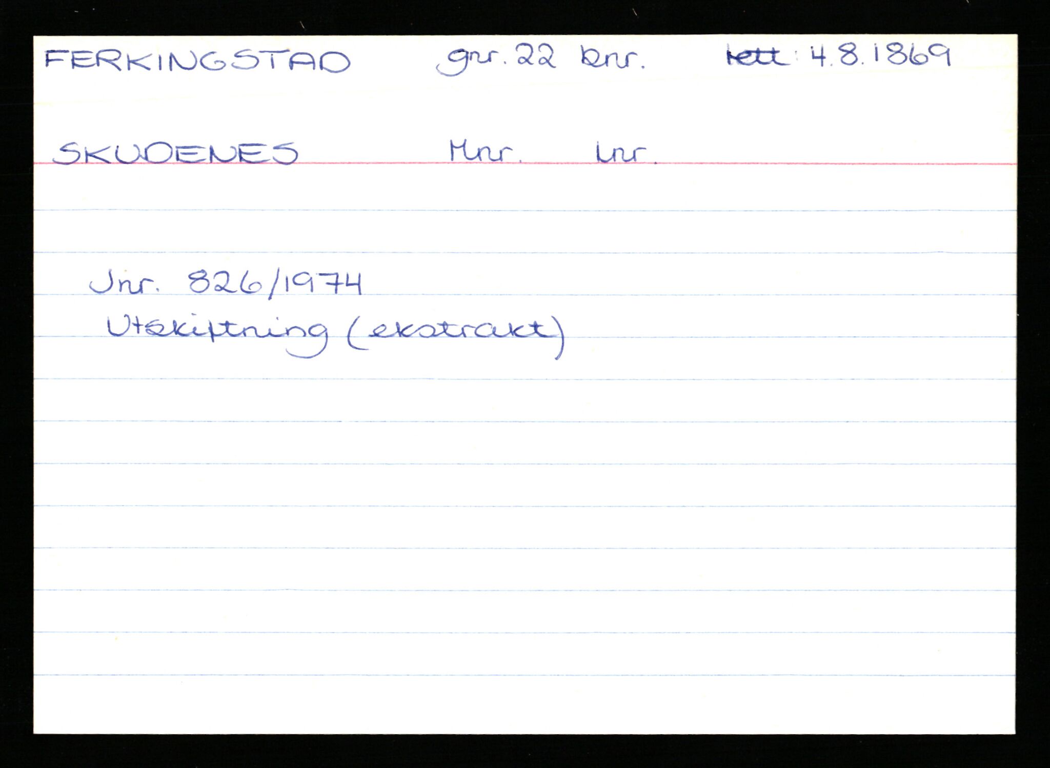 Statsarkivet i Stavanger, AV/SAST-A-101971/03/Y/Yk/L0009: Registerkort sortert etter gårdsnavn: Ersdal - Fikstveit, 1750-1930, p. 458
