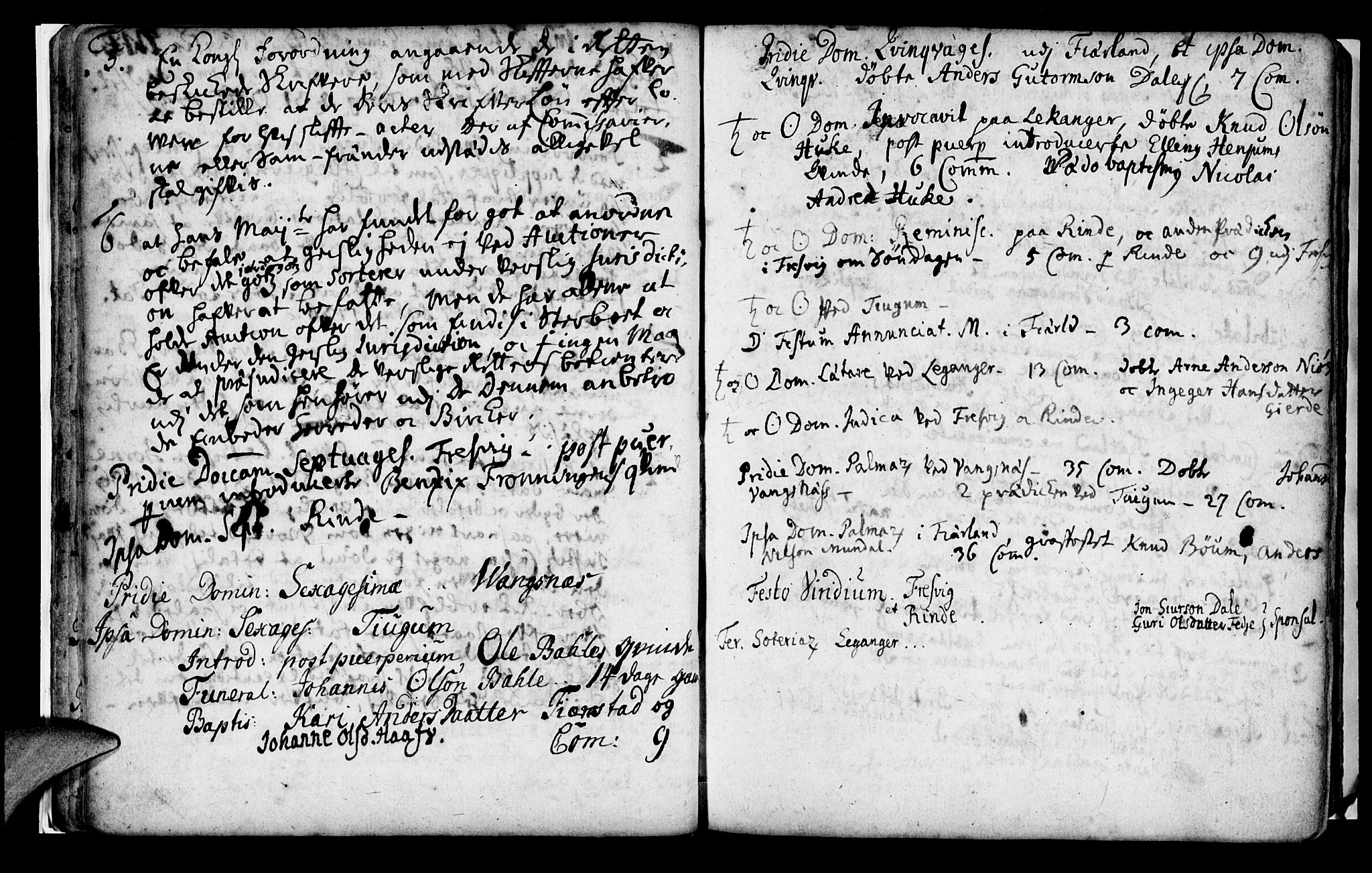 Leikanger sokneprestembete, AV/SAB-A-81001/H/Haa/Haaa/L0002: Parish register (official) no. A 2, 1735-1756, p. 16