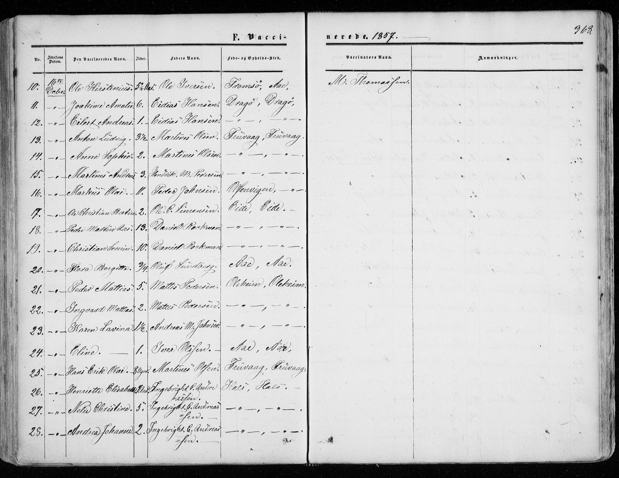 Tranøy sokneprestkontor, AV/SATØ-S-1313/I/Ia/Iaa/L0007kirke: Parish register (official) no. 7, 1856-1866, p. 368