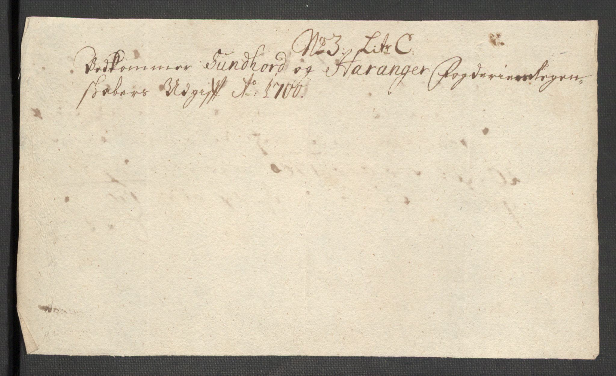 Rentekammeret inntil 1814, Reviderte regnskaper, Fogderegnskap, AV/RA-EA-4092/R48/L2979: Fogderegnskap Sunnhordland og Hardanger, 1700-1701, p. 287