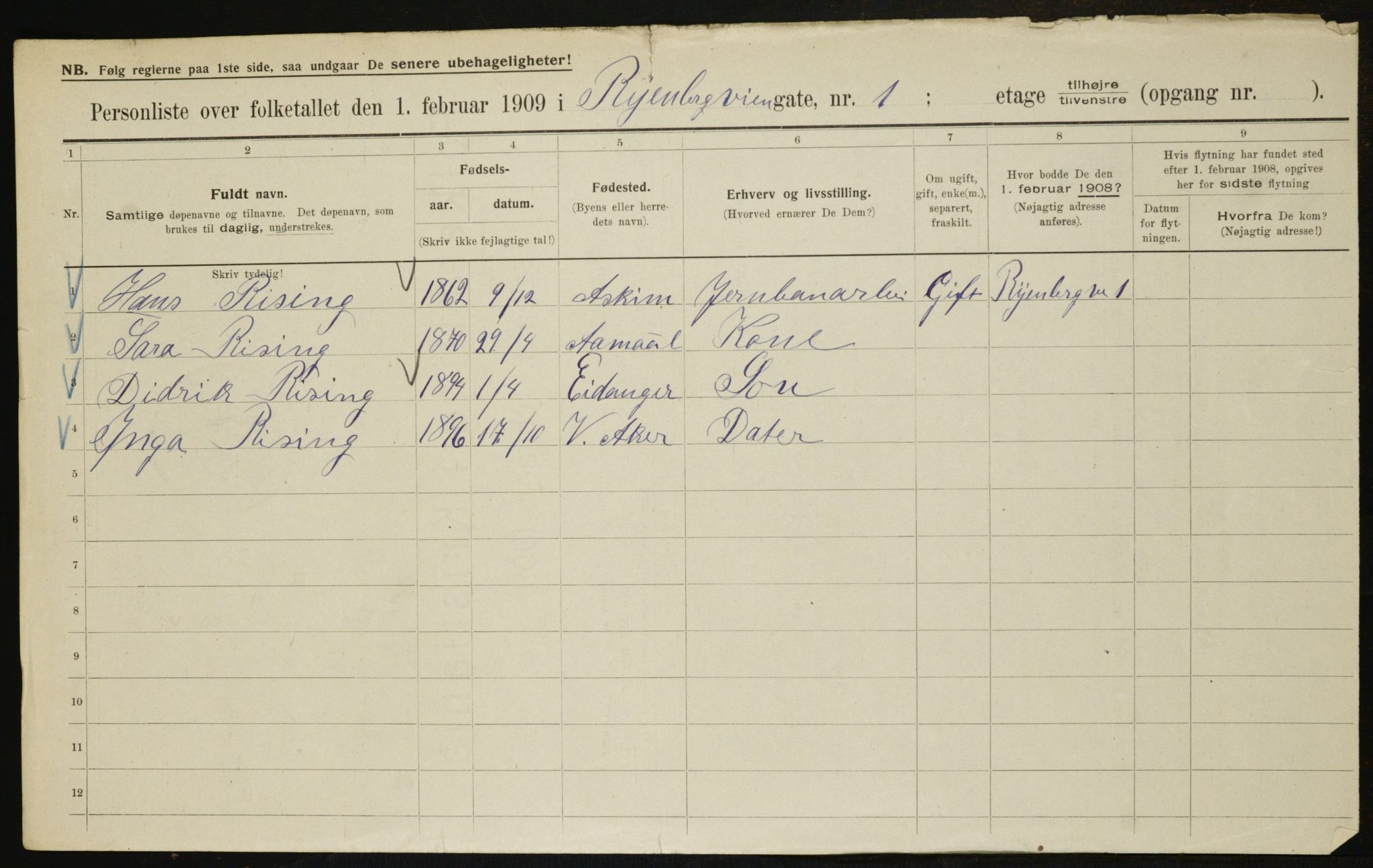 OBA, Municipal Census 1909 for Kristiania, 1909, p. 77793