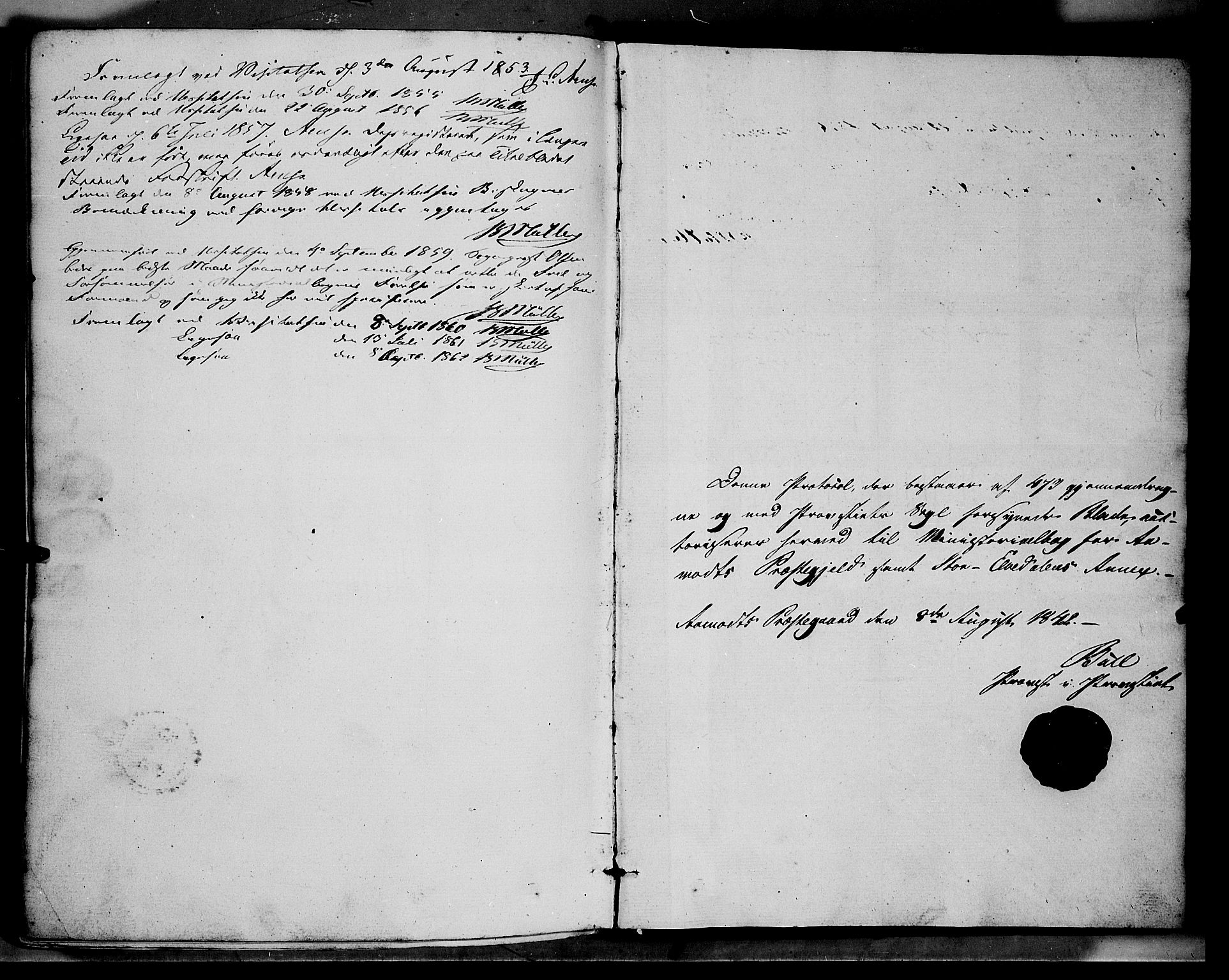 Åmot prestekontor, Hedmark, SAH/PREST-056/H/Ha/Haa/L0006: Parish register (official) no. 6, 1842-1861