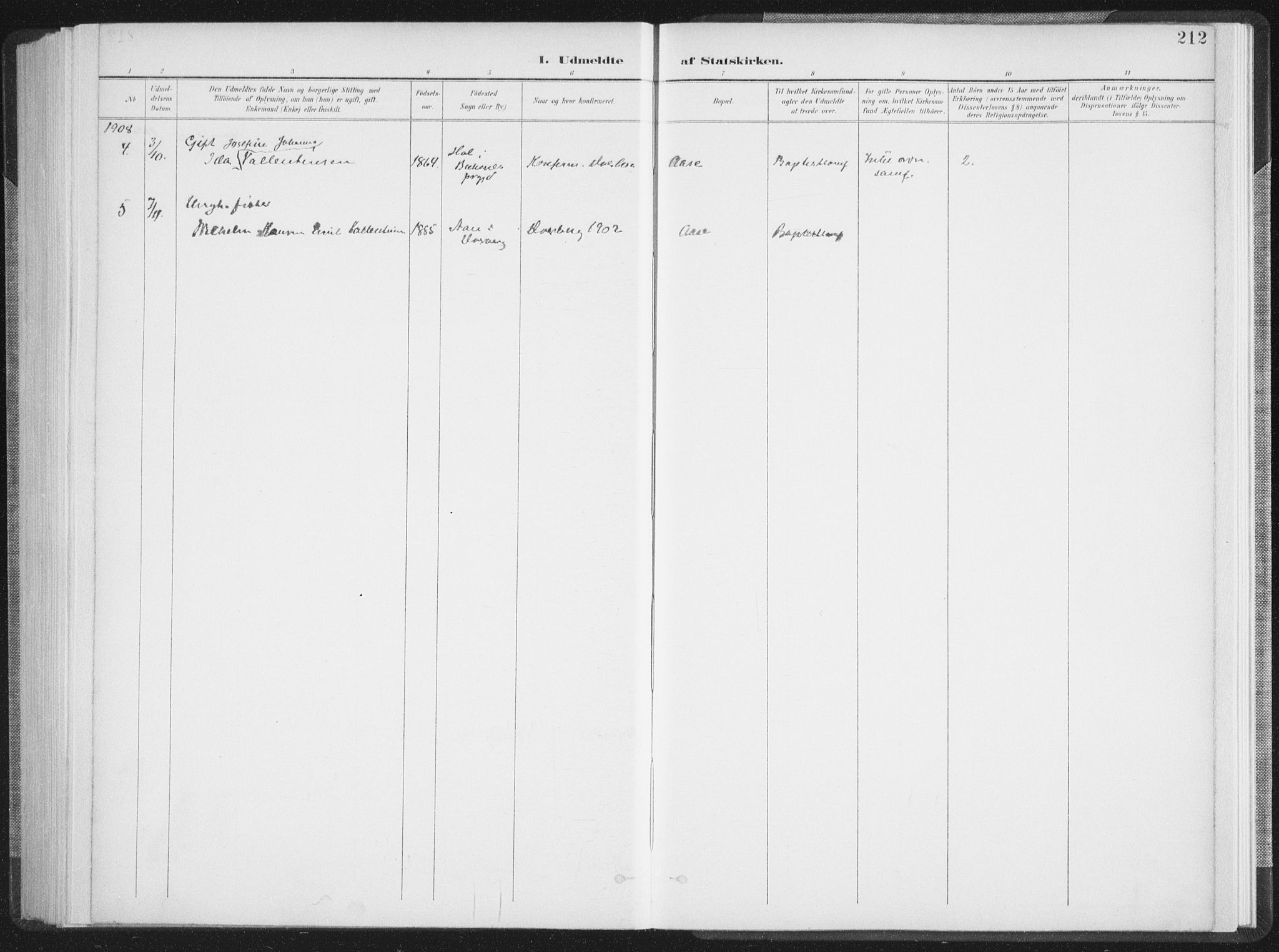 Ministerialprotokoller, klokkerbøker og fødselsregistre - Nordland, SAT/A-1459/897/L1400: Parish register (official) no. 897A07, 1897-1908, p. 212