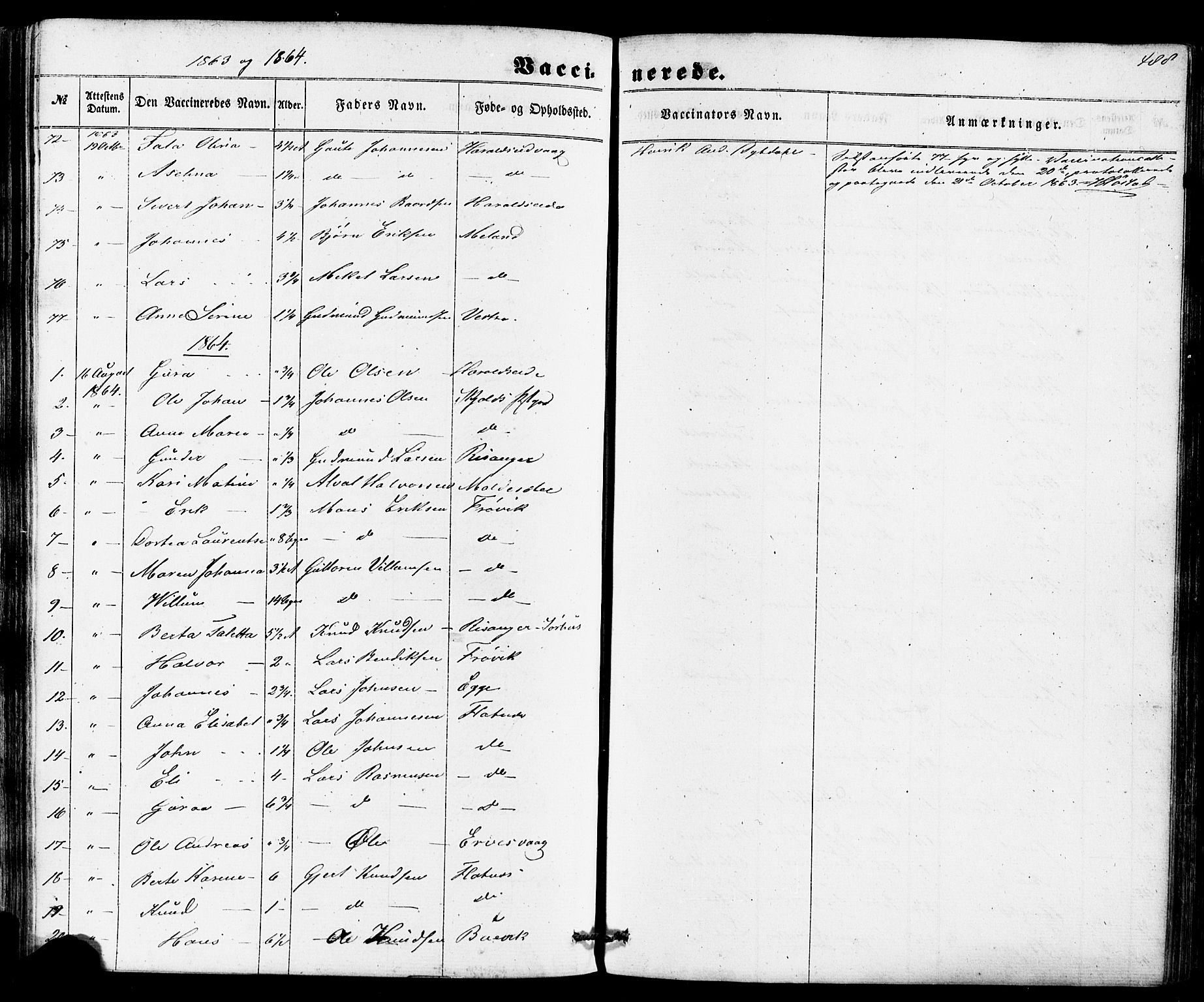 Skjold sokneprestkontor, AV/SAST-A-101847/H/Ha/Haa/L0008: Parish register (official) no. A 8, 1856-1882, p. 488