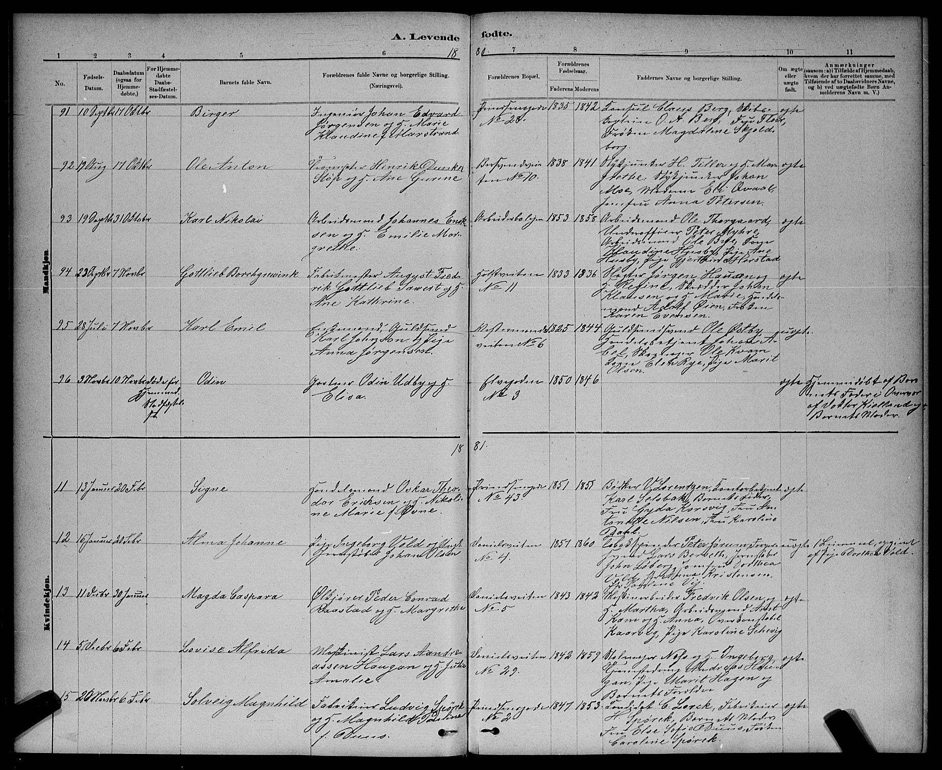 Ministerialprotokoller, klokkerbøker og fødselsregistre - Sør-Trøndelag, SAT/A-1456/601/L0091: Parish register (copy) no. 601C09, 1878-1883