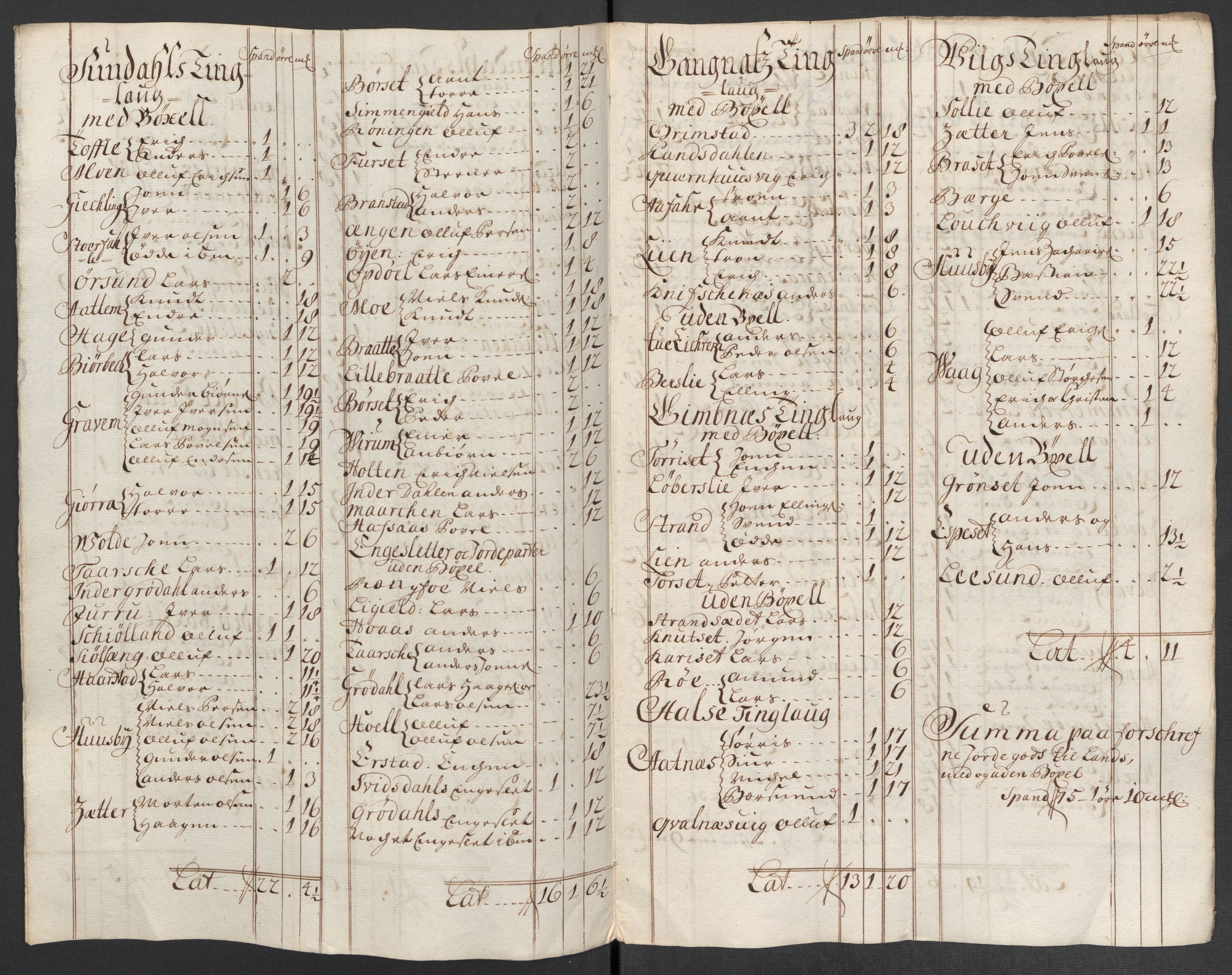 Rentekammeret inntil 1814, Reviderte regnskaper, Fogderegnskap, AV/RA-EA-4092/R56/L3742: Fogderegnskap Nordmøre, 1706-1707, p. 101