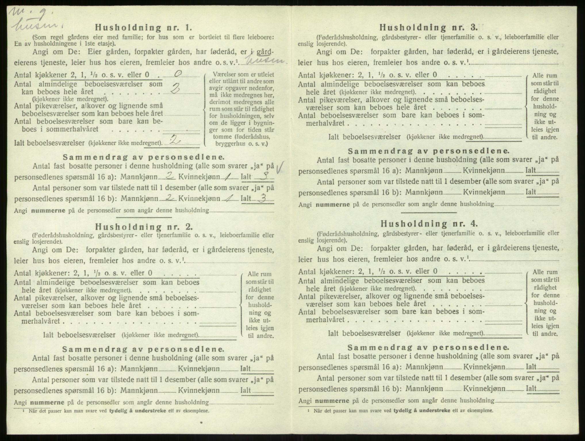 SAB, 1920 census for Hafslo, 1920, p. 149