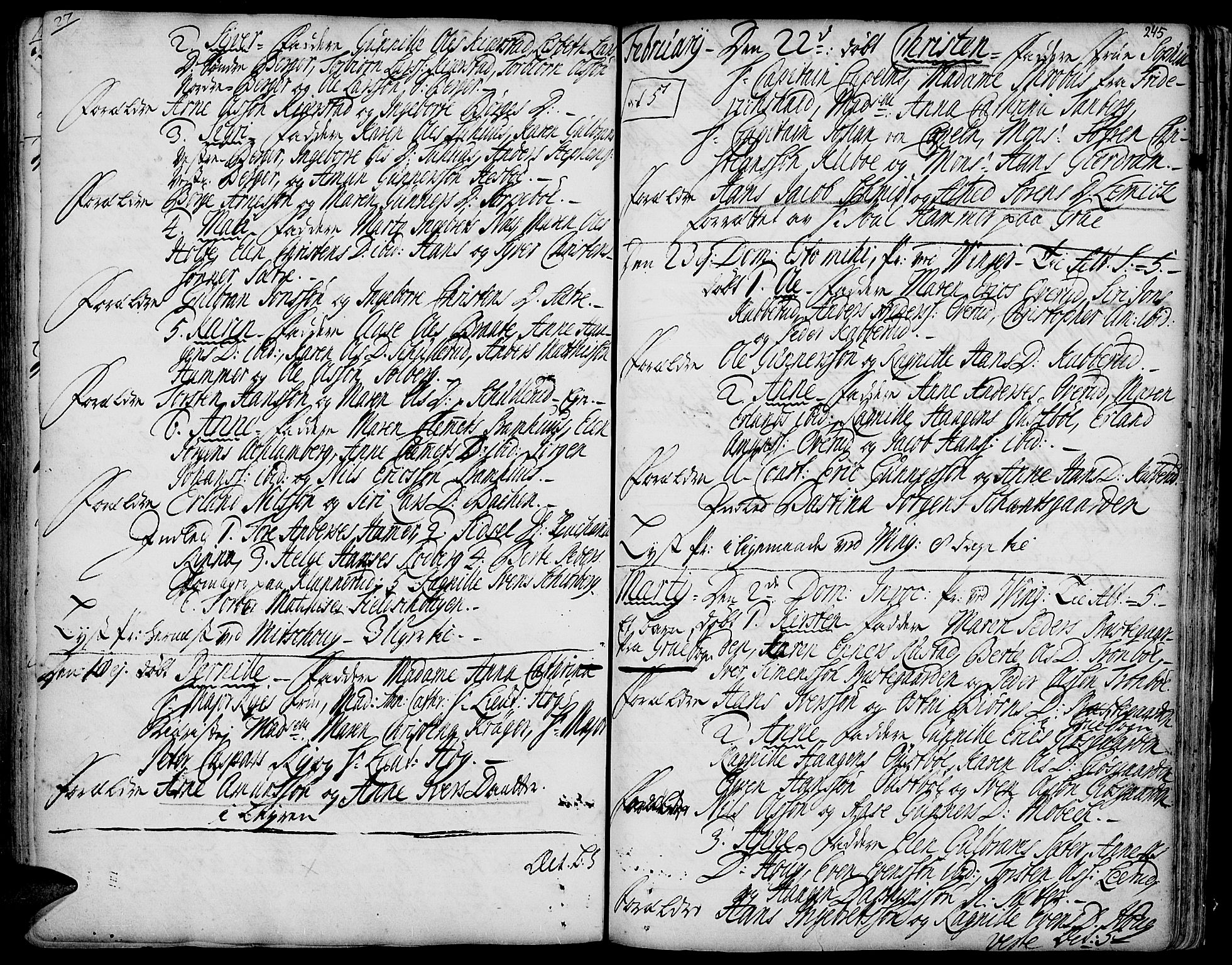 Vinger prestekontor, SAH/PREST-024/H/Ha/Haa/L0001: Parish register (official) no. 1, 1689-1729, p. 245