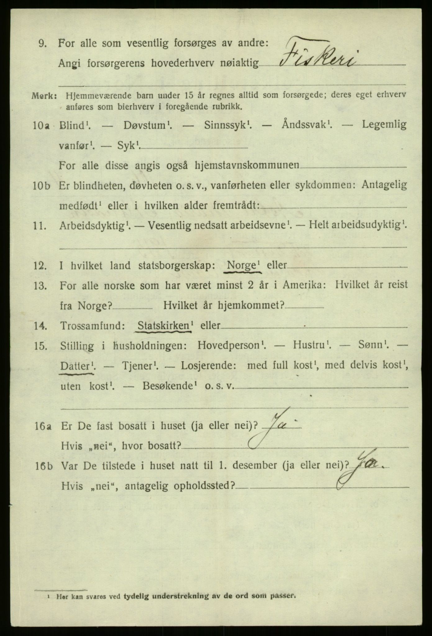 SAB, 1920 census for Kinn, 1920, p. 10360