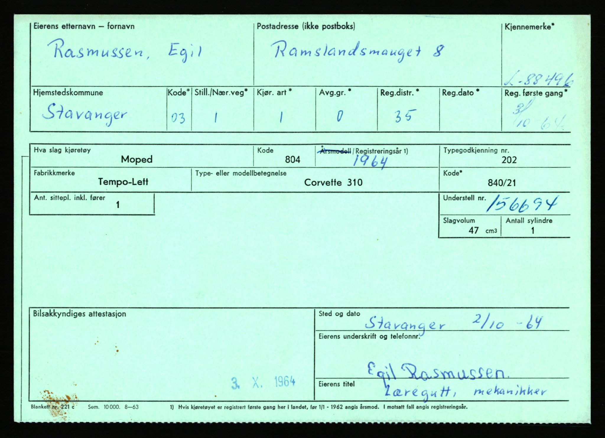 Stavanger trafikkstasjon, AV/SAST-A-101942/0/F/L0074: L-86500 - L-88799, 1930-1971, p. 2236