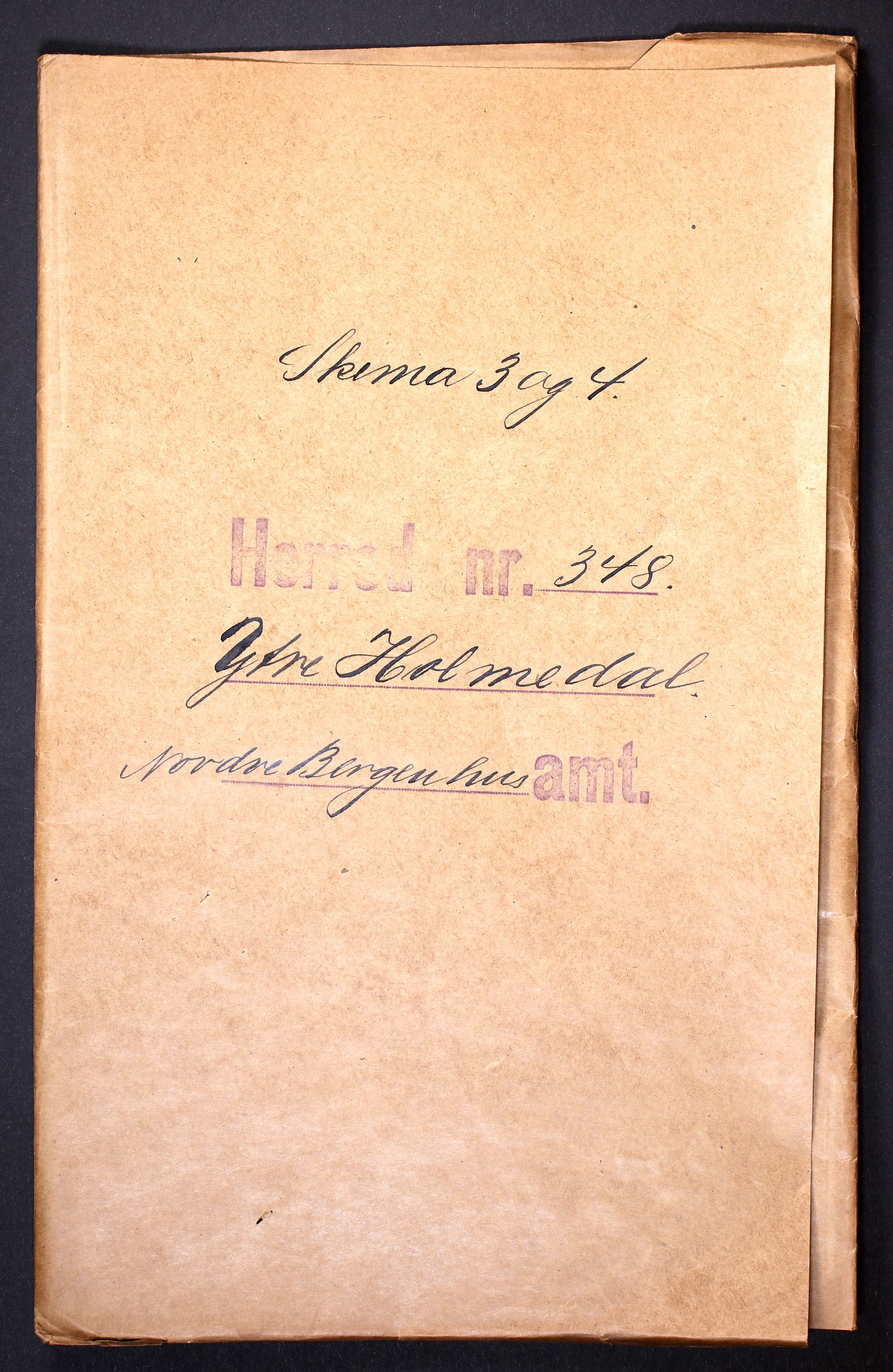 RA, 1910 census for Ytre Holmedal, 1910, p. 1